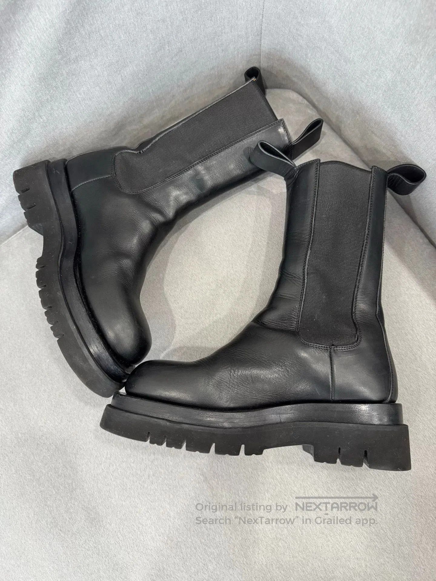 Bottega Veneta Bottega Veneta Black Platform Chelsea Boots. Size US 4 / IT 34 - 4 Thumbnail