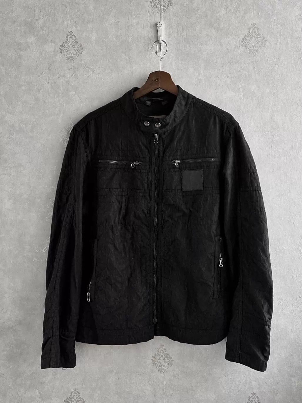 Emporio Armani Emporio Armani 00s Pleated Zip Jacket XL Size US XL / EU 56 / 4 - 1 Thumbnail