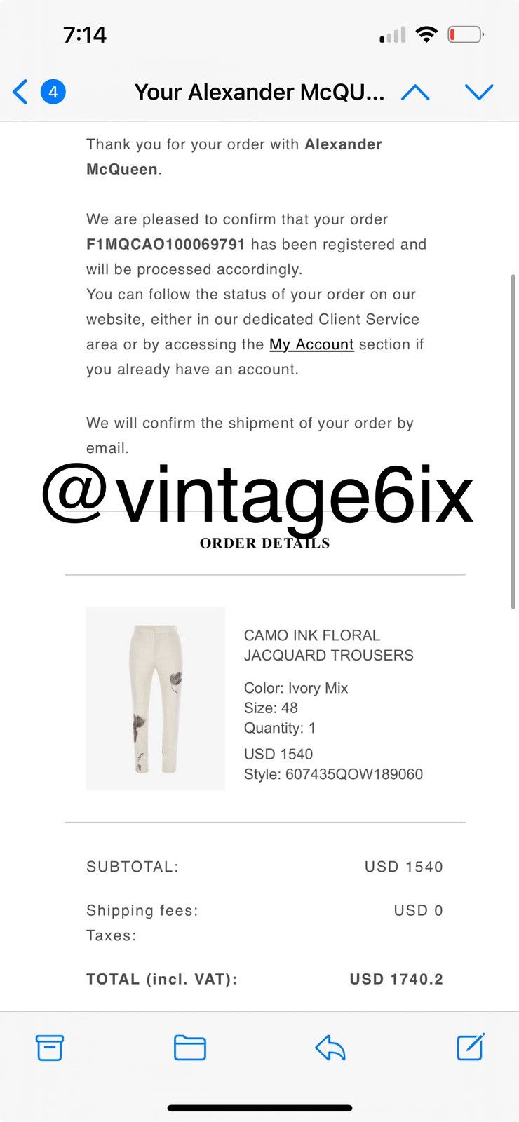 Alexander McQueen ALEXANDER MCQUEEN CAMO INK FLORAL JACQUARD TROUSERS PANTS Size US 32 / EU 48 - 7 Thumbnail