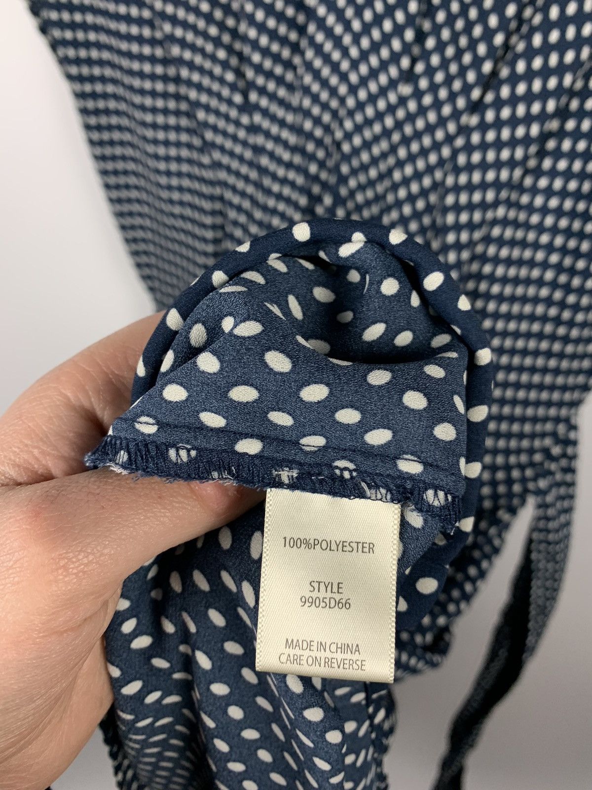 Max Mara Max Studio Polka Dot Midi Dress Women’s Size L Blue Size L / US 10 / IT 46 - 14 Thumbnail