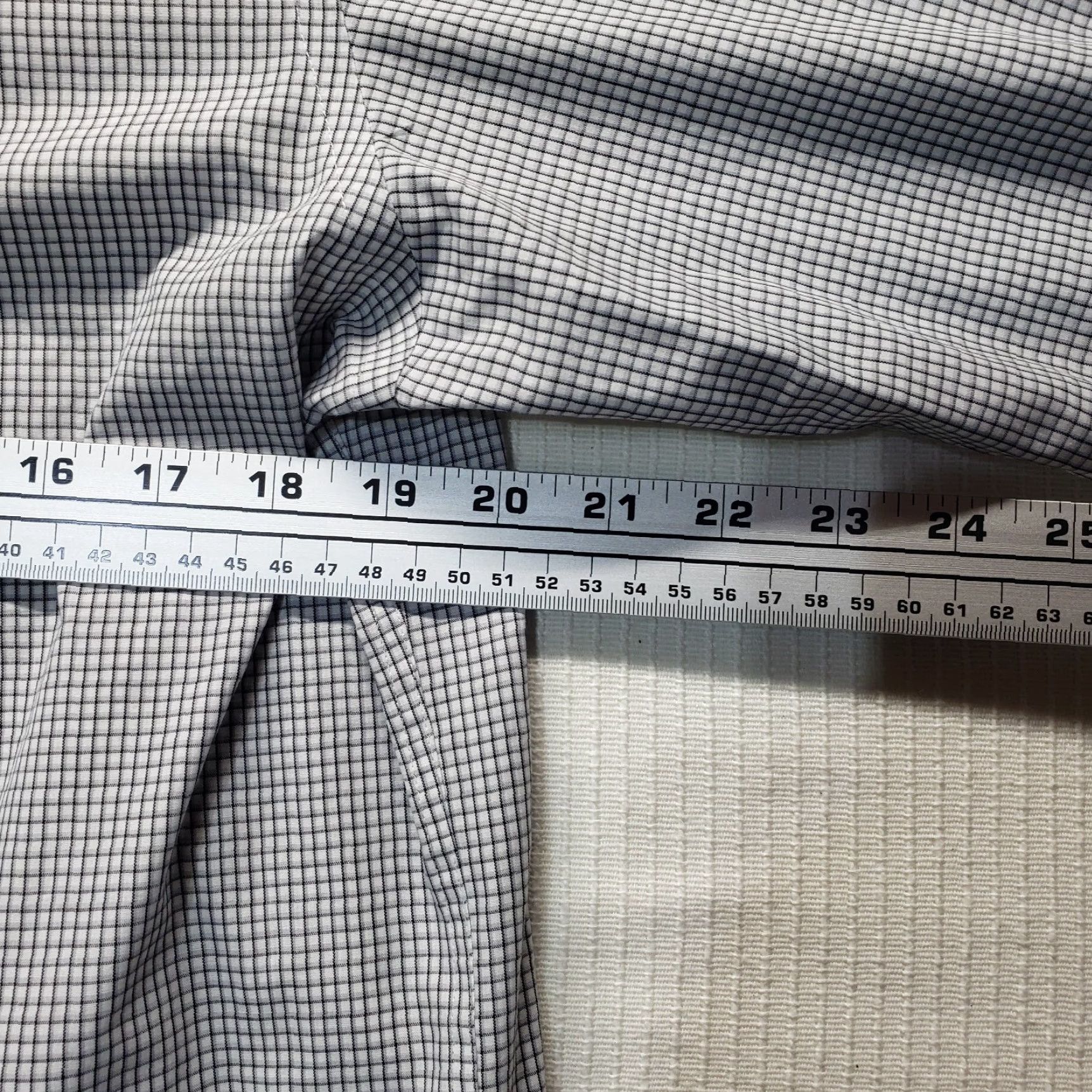Vintage Structure Gray Modern Fit Dress Shirt Long Sleeve Adult Men's Large Size 42R - 5 Thumbnail