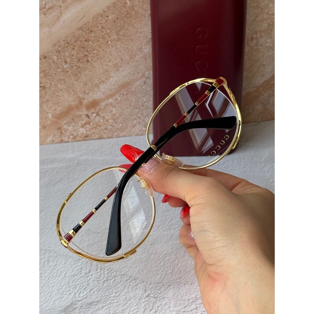 Gucci NEW Gucci GG0596OA Gold Round Eyeglasses Frames Size ONE SIZE - 9 Thumbnail