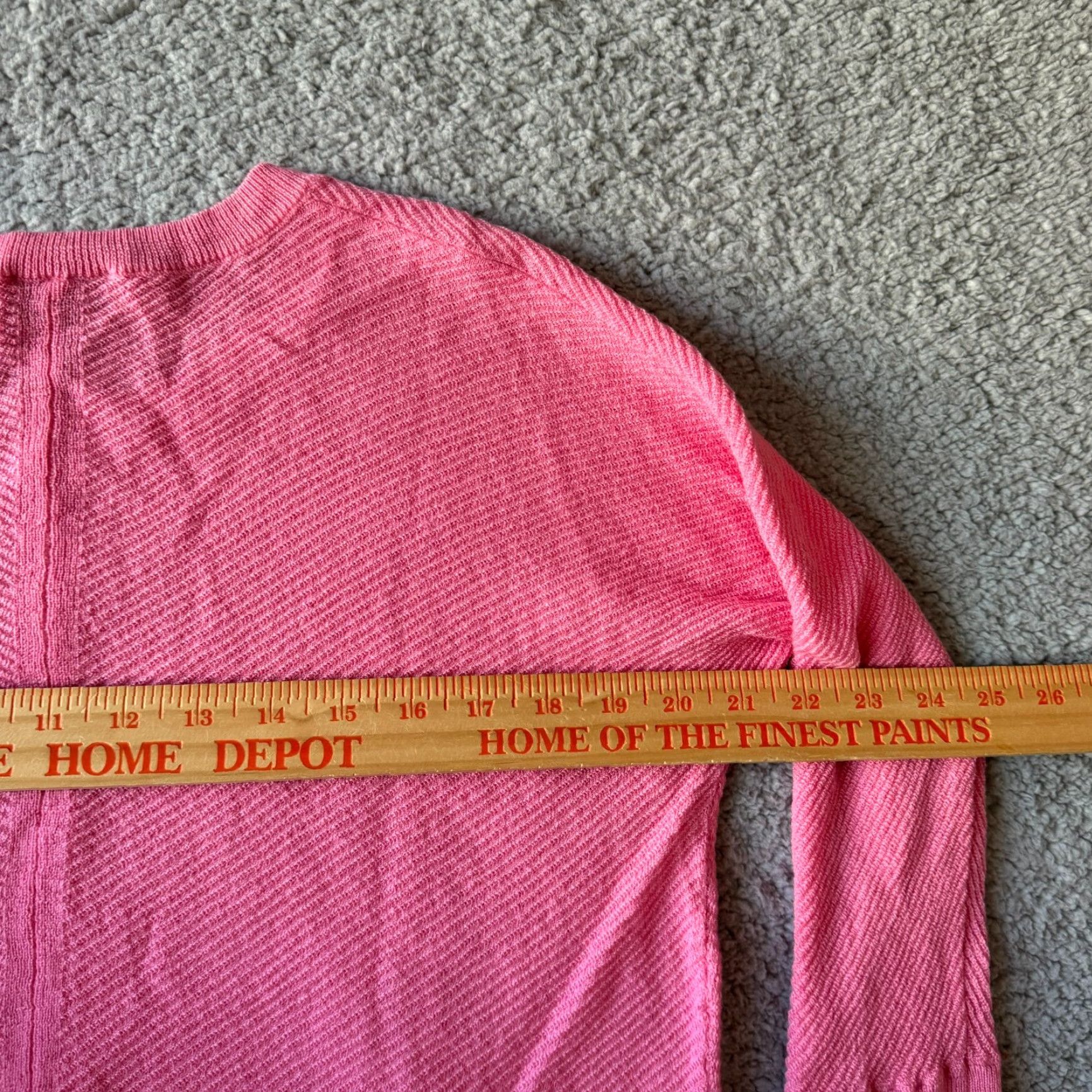 Talbots VINTAGE NEW Talbots Sweater Womens Large Pink Pure Merino Wool Crop Preppy Lightweight Size L / US 10 / IT 46 - 6 Thumbnail