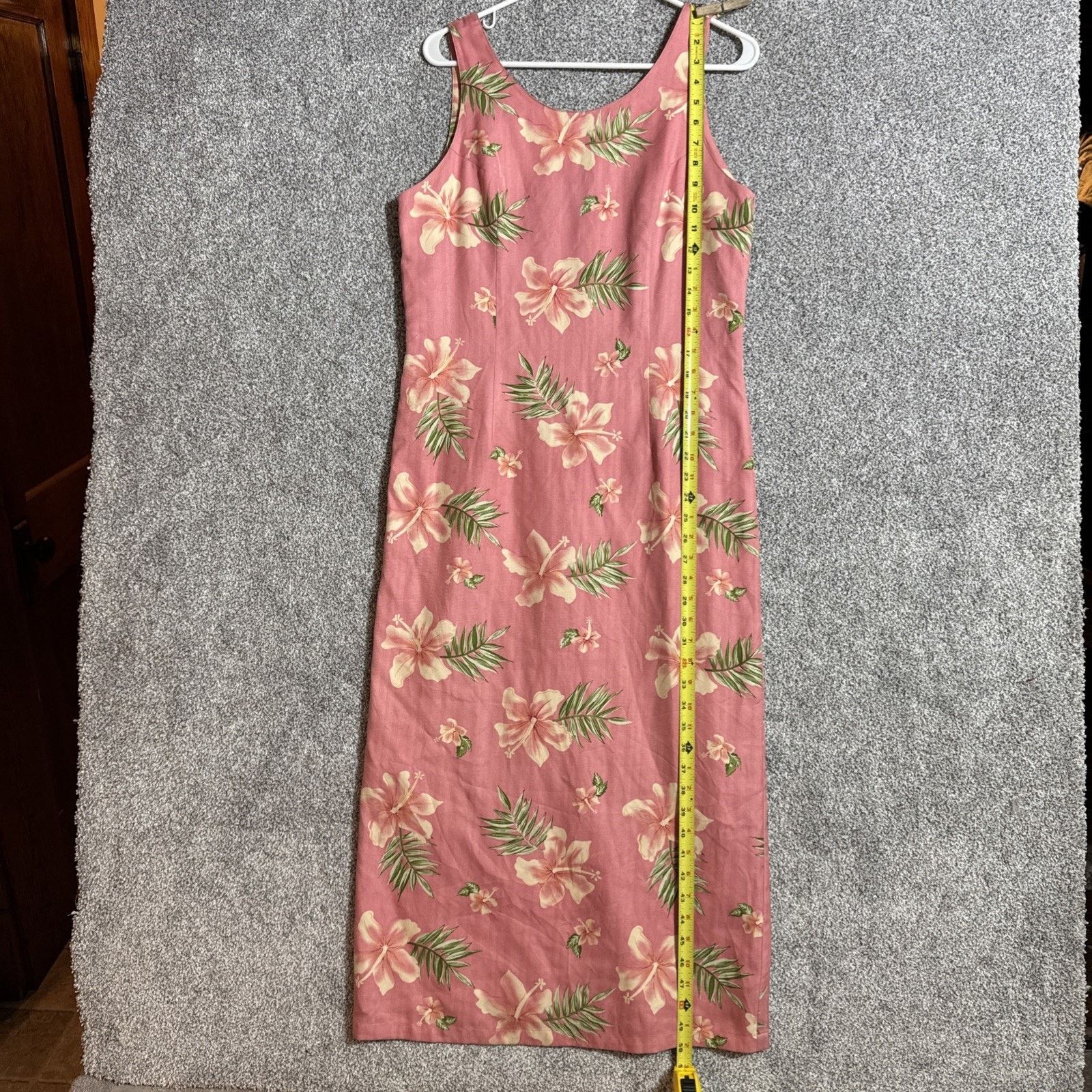 Other Vintage 90s Silk Floral Dress M Boho Tropical Chic Hawaiian Size M / US 6-8 / IT 42-44 - 2 Thumbnail