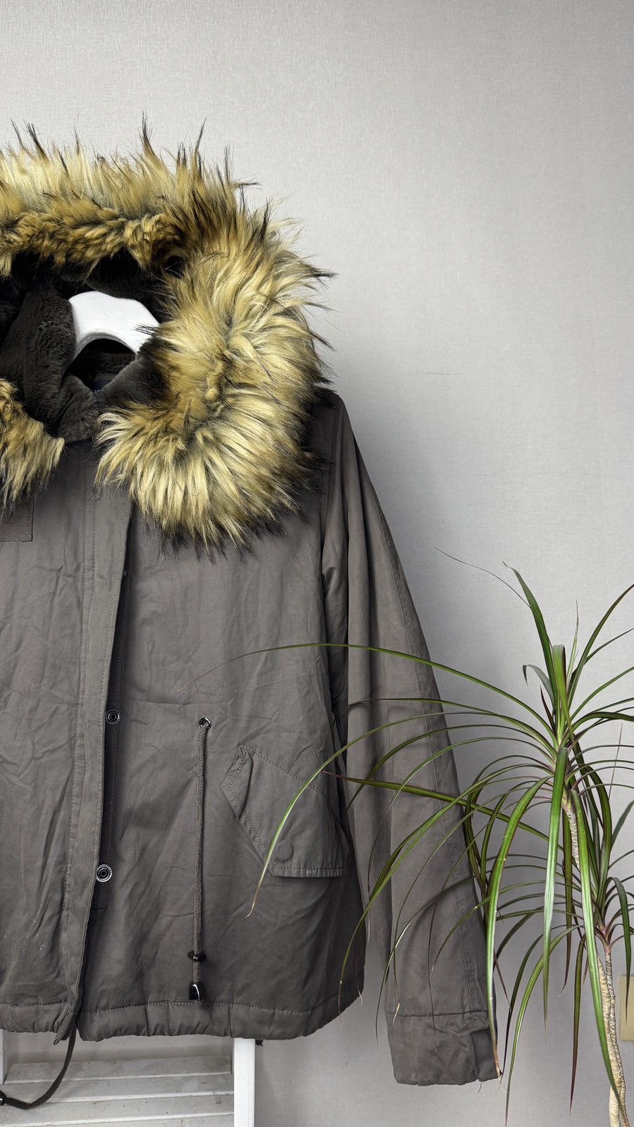 Japanese Brand Y2K If Six Was Nine Goa Lgb Style Faux Fur Hood Jacket Size S / US 4 / IT 40 - 2 Thumbnail