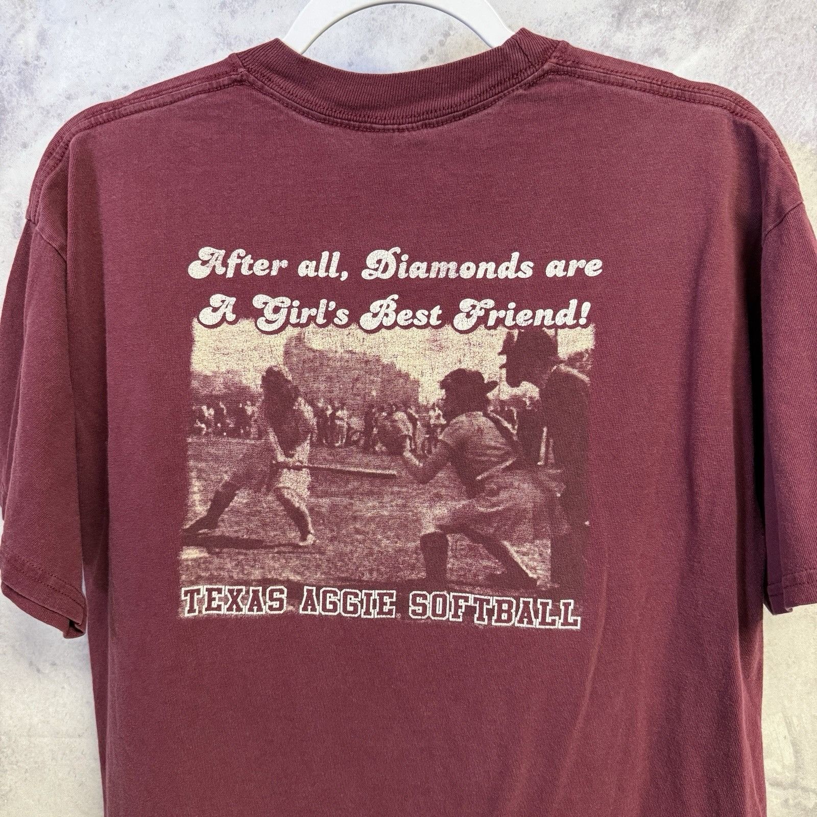 Vintage Vintage Texas Aggies Softball Shirt Who Says Girls Dont Play Size US L / EU 52-54 / 3 - 2 Thumbnail