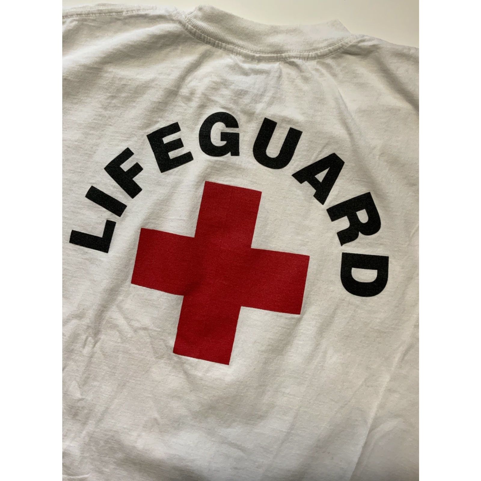 Vintage VINTAGE Bayside Calabasas Aquatic Staff City Lifeguard Swimming White Graphic L/S T-Shirt M Mens Size US M / EU 48-50 / 2 - 5 Thumbnail