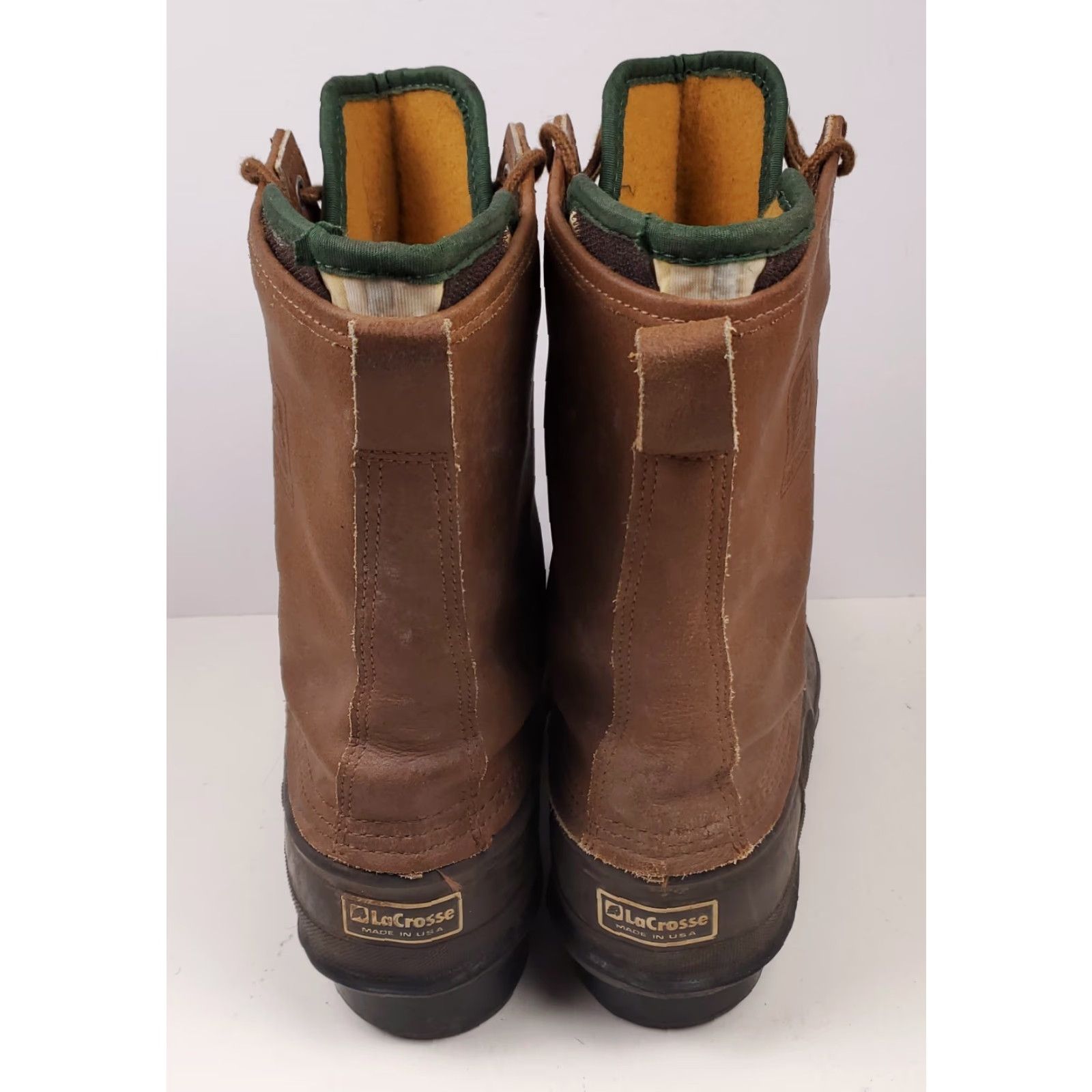Vintage La Crosse Boots GTX VTG Duck Insulated Fiberglass Shank Brown Made USA Mens 11 Leather Snow Boot Men Size US 11 / EU 44 - 4 Thumbnail