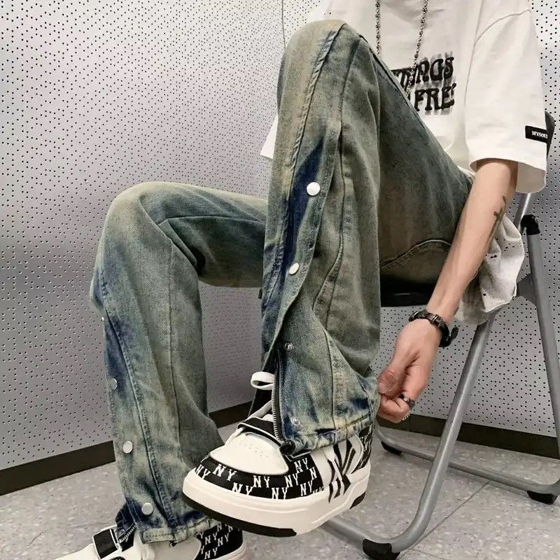 Japanese Brand × Vintage Streetwear Baggy Flared Jeans Size US 34 / EU 50 - 3 Thumbnail