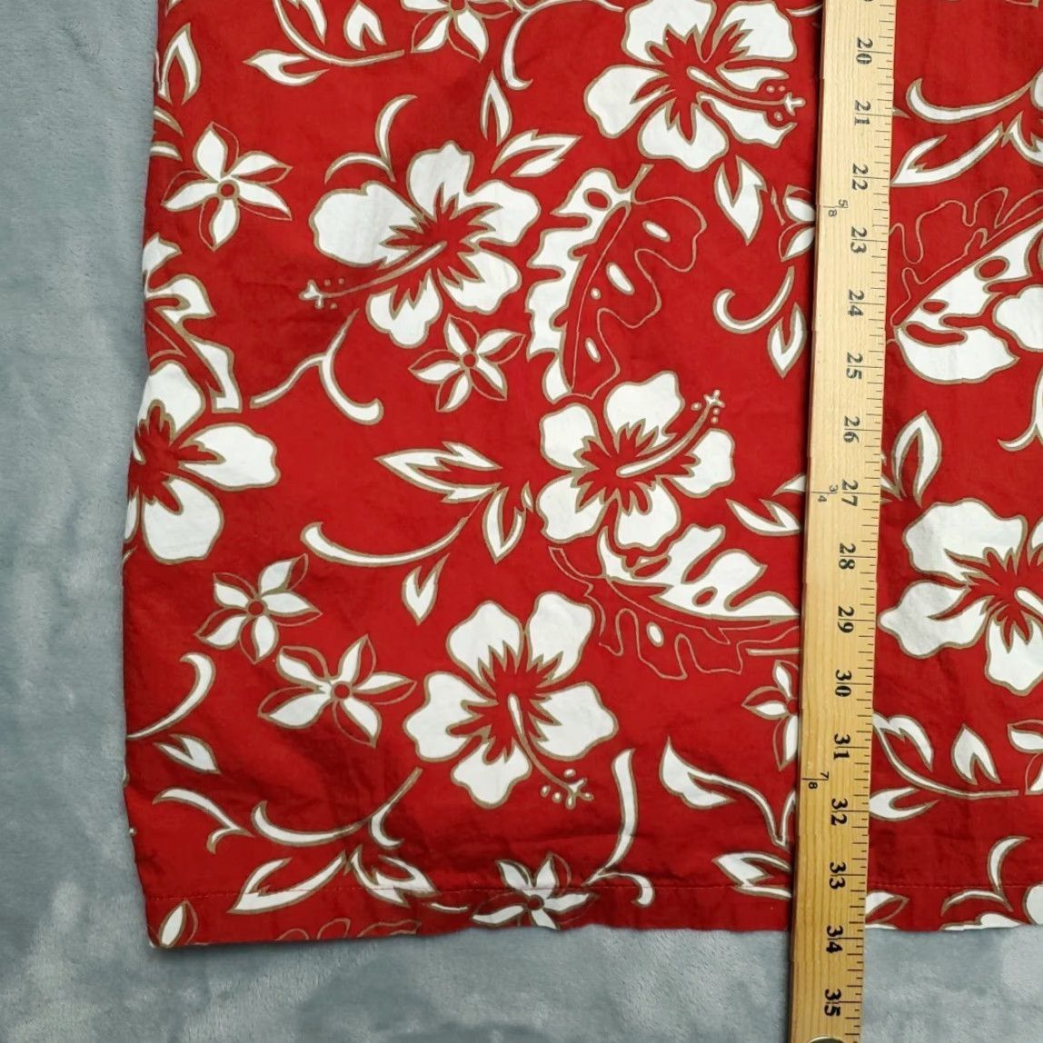 Hilo Hattie VINTAGE Hilo Haittie Shirt Mens 3XL Red Cotton Floral Hawaiian Made in USA Shirt Size US XXL / EU 58 / 5 - 6 Thumbnail