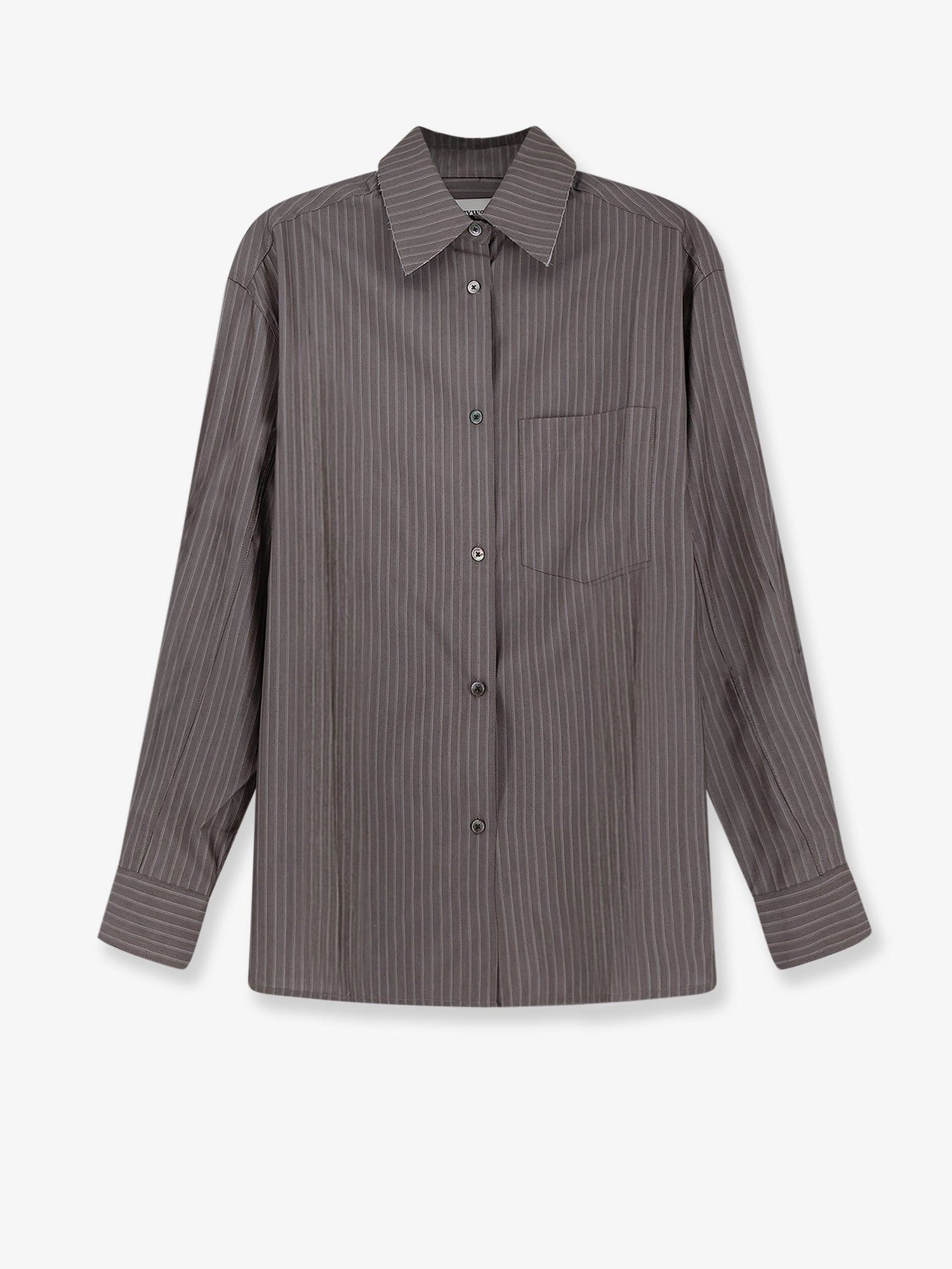 TONYWACK Silk And Wool Blend Shirt With Striped Pattern Size L / US 10 / IT 46 - 1 Thumbnail