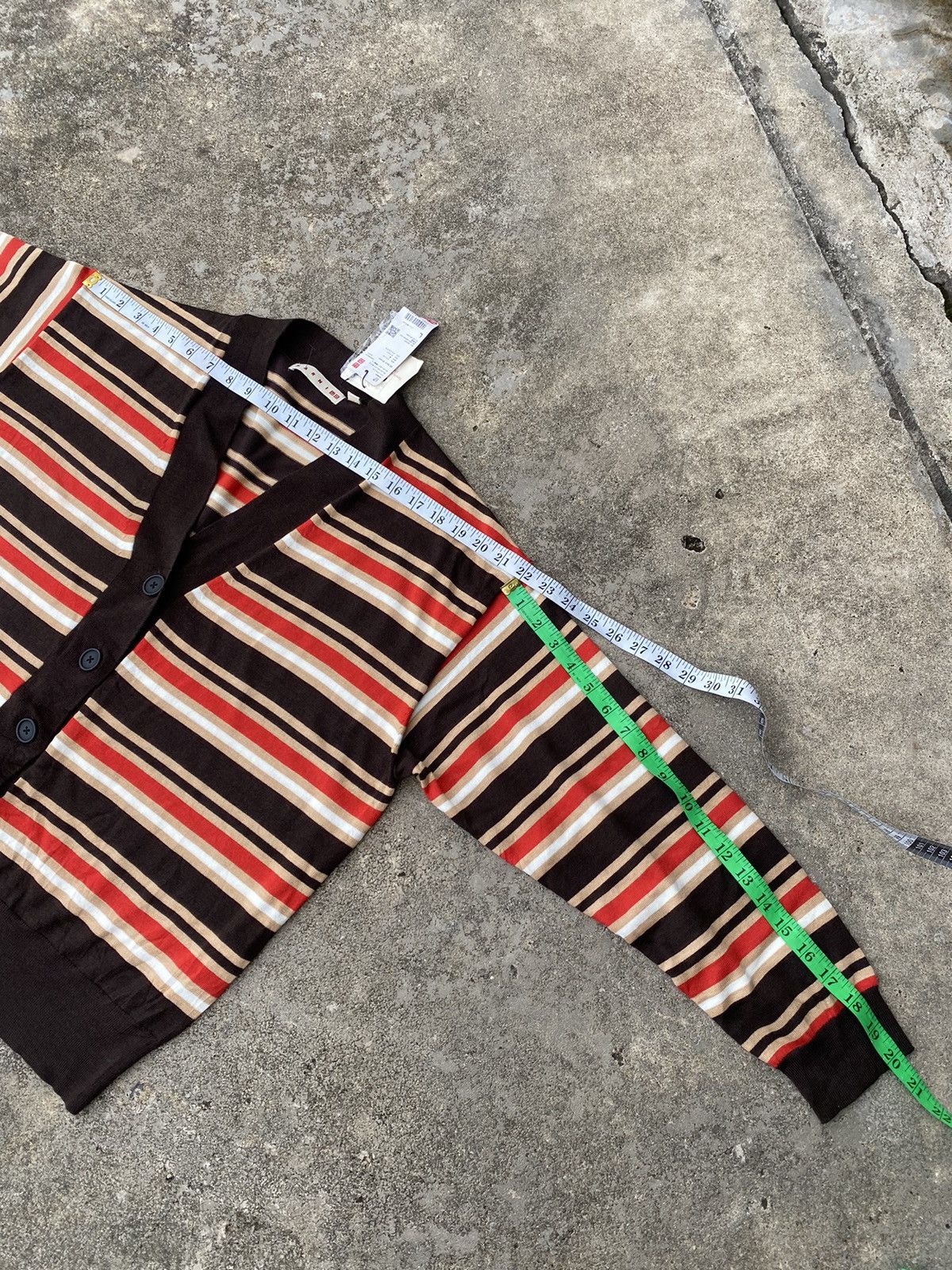 Marni × Uniqlo Uniqlo x Marni Blend Striped Sweater Cardigan Size US L / EU 52-54 / 3 - 8 Thumbnail