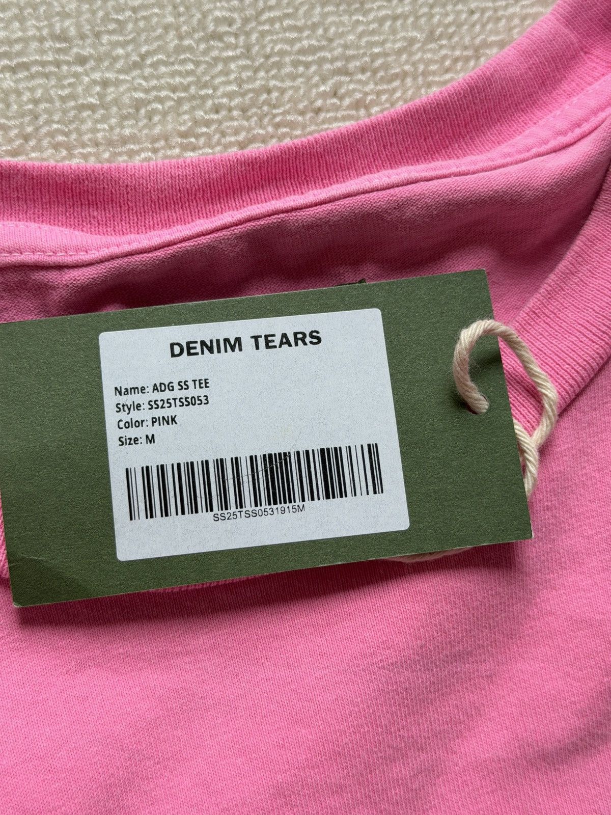 DENIM TEARS Denim Tears ADG SS Tee Pink Size US M / EU 48-50 / 2 - 6 Thumbnail