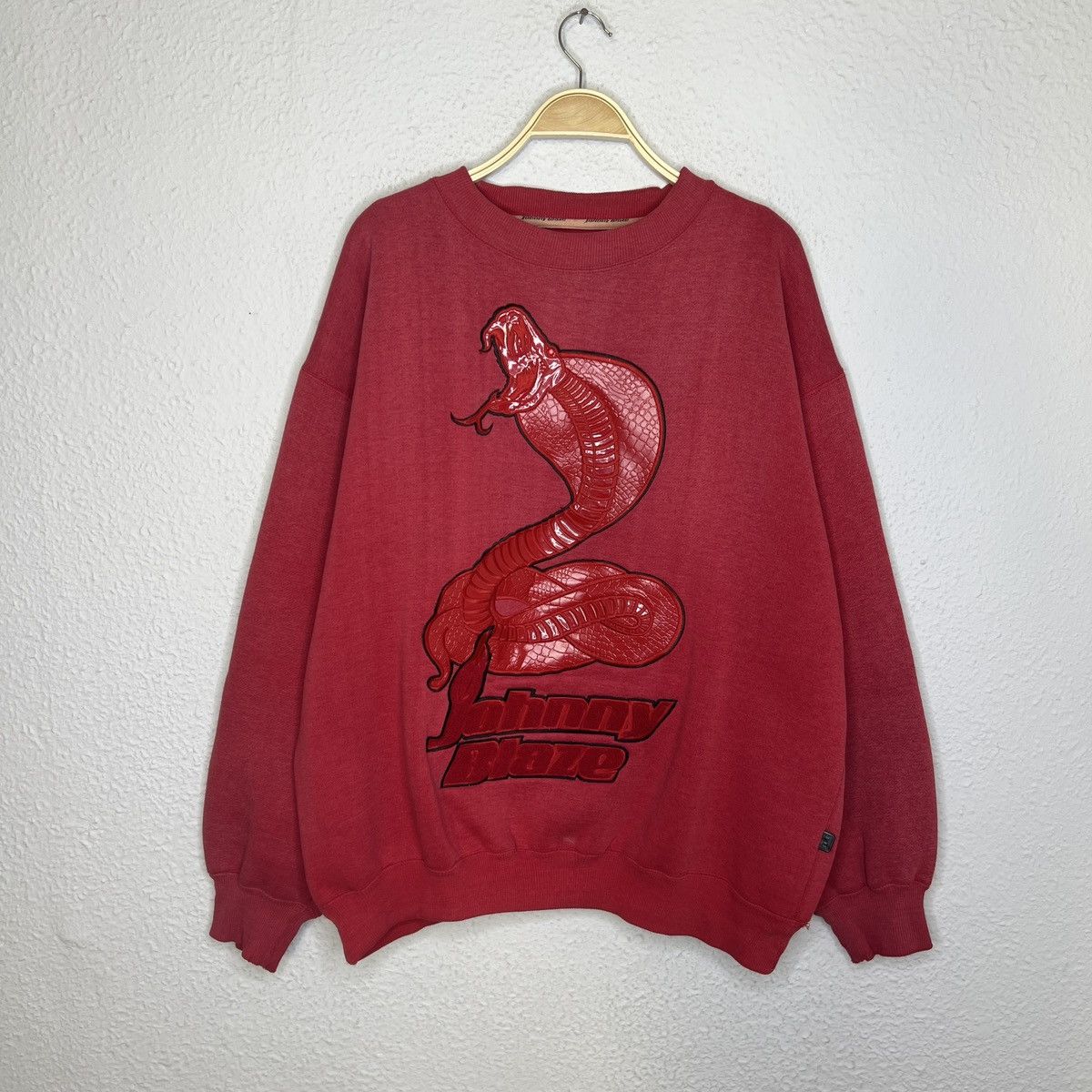 Vintage Johnny Blaze Big Logo Snake Wu Tang Vintage Boxy Sweatshirt Size US XL / EU 56 / 4 - 1 Thumbnail