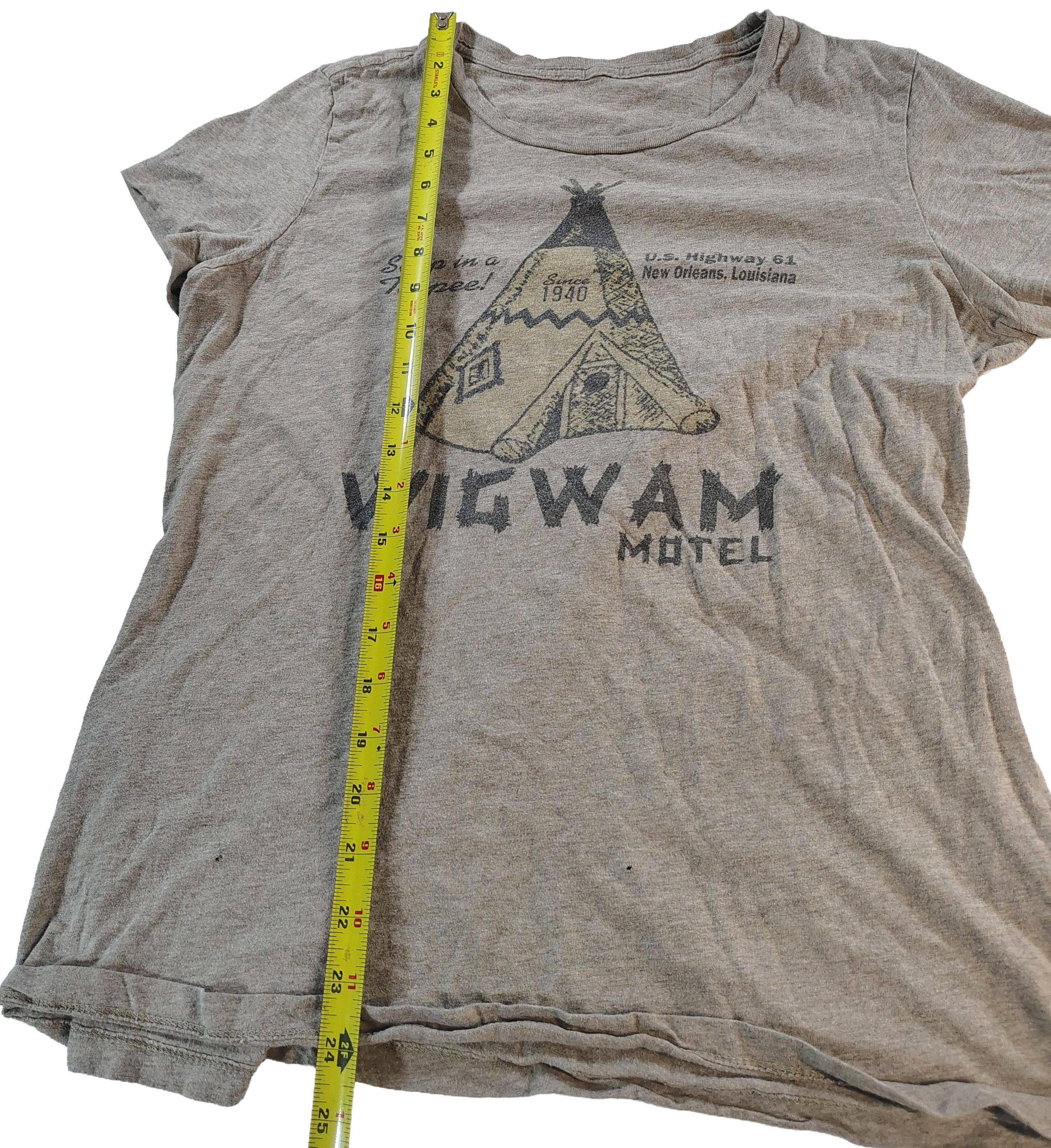 Other Women's Small Tan "Wigwam Motel" Graphic T-Shirt Size S / US 4 / IT 40 - 2 Thumbnail
