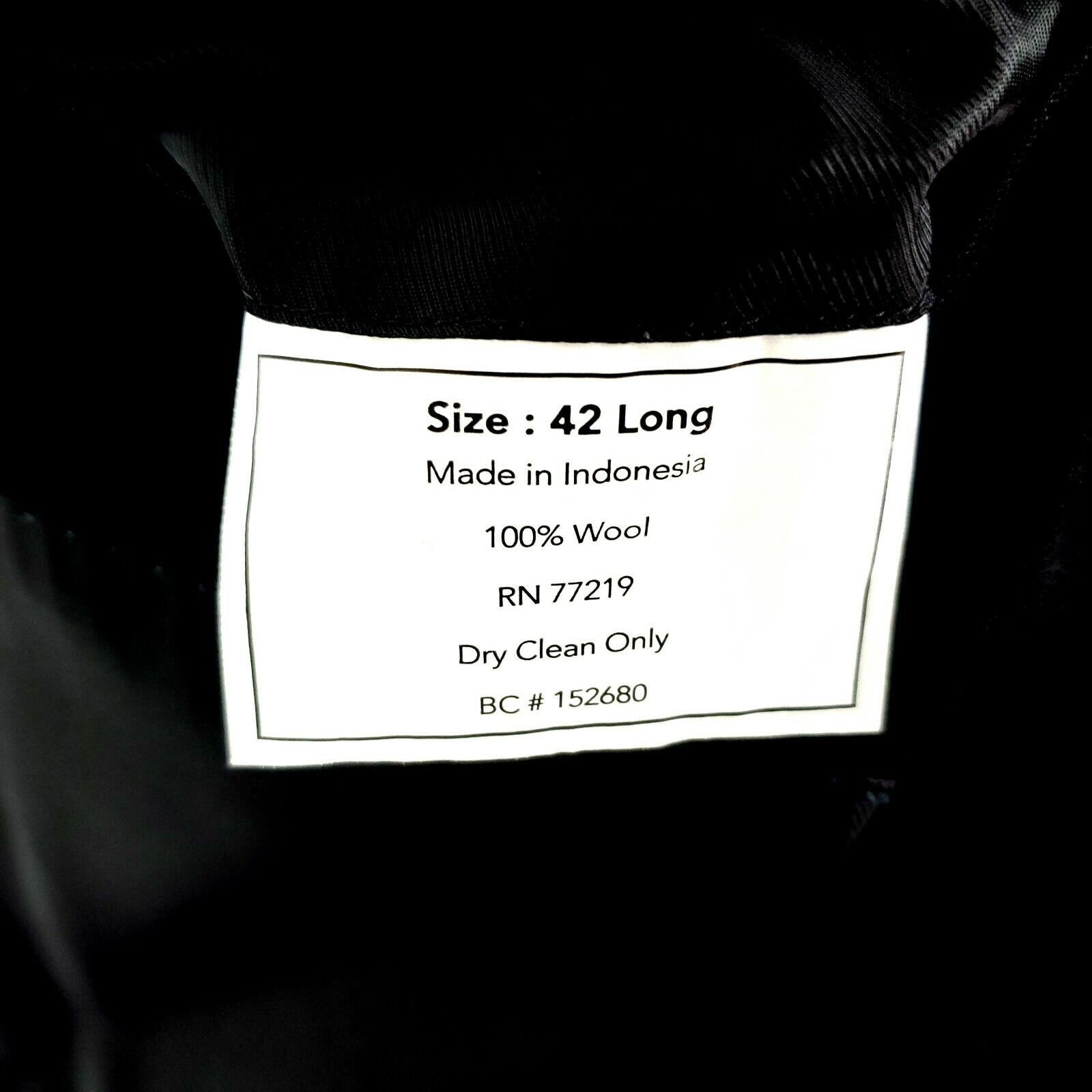 Pronto Uomo Pronto Uomo Wool 2 Button Blazer 42L Charcoal Gray Sport Coa Size ONE SIZE - 9 Thumbnail