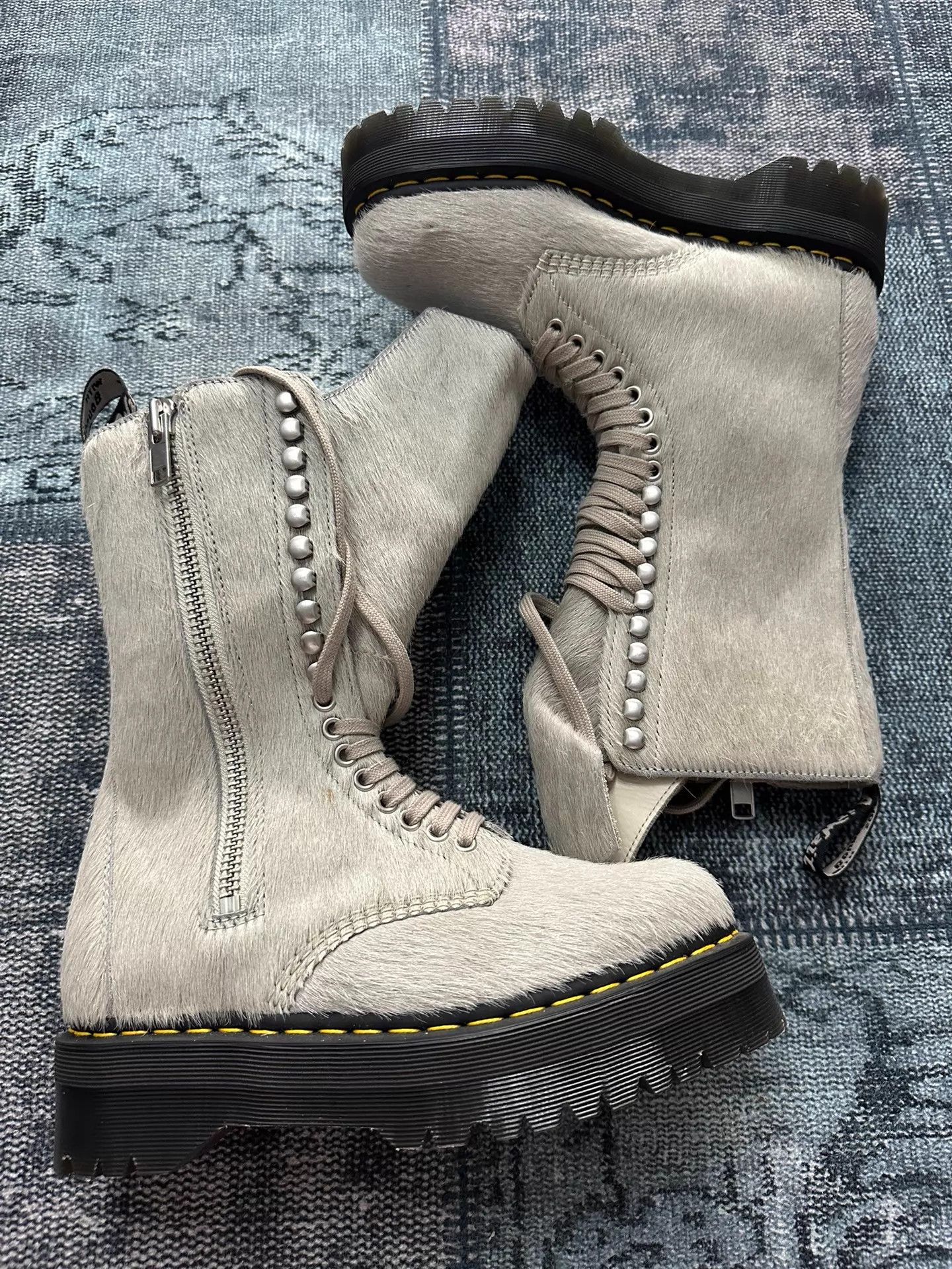Rick Owens Rick Owens x Dr. Martens Horsehair Riding 41,42 New Size US 8 / EU 41 - 2 Thumbnail