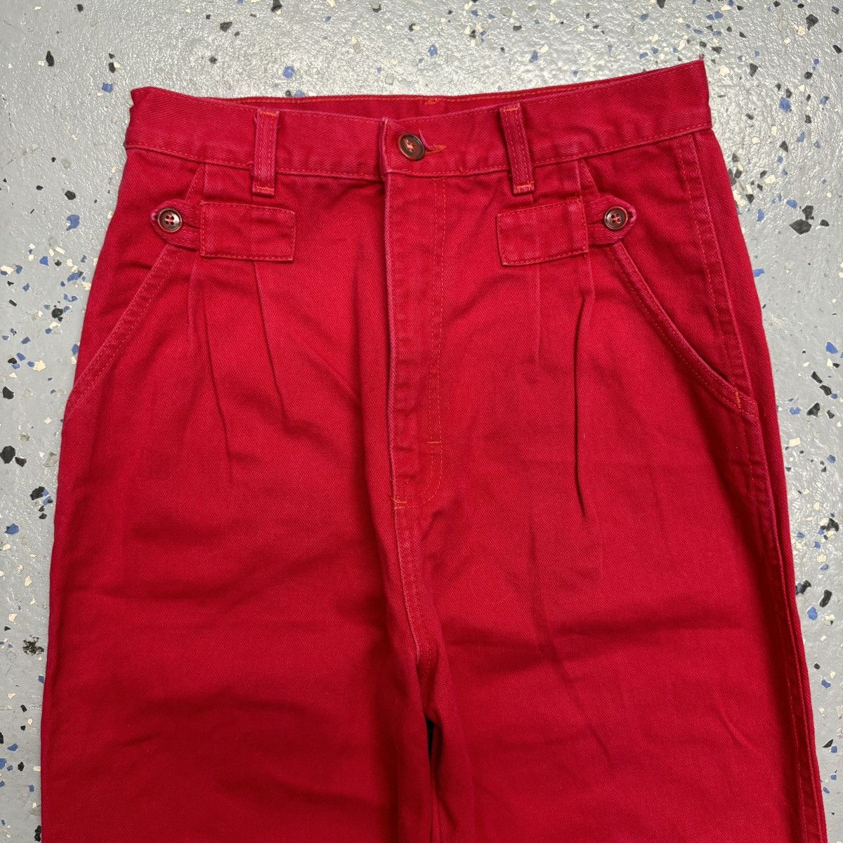 Vintage × Wrangler Wrangler Jean Women 11 Red Silverlake Bootcut Vintage 90s Size 26" / US 2 / IT 38 - 4 Thumbnail