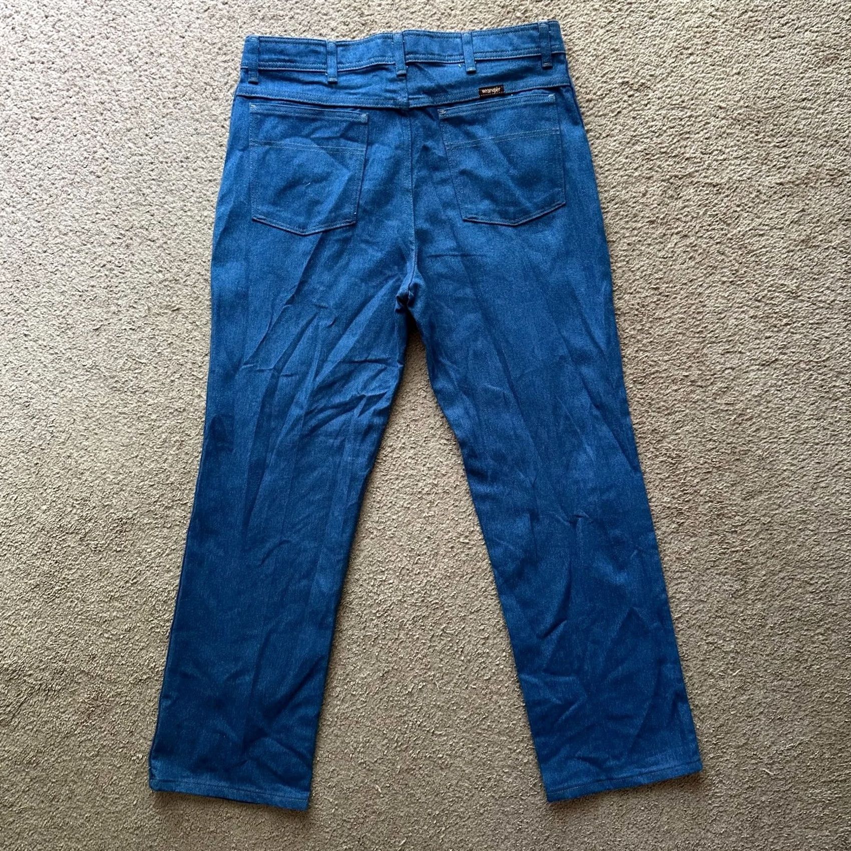 Wrangler Wrangler Jeans Mens 36x30 Regular Fit Mid Rise Blue Lighter Wash Denim 90s Cowboy Western Size US 36 / EU 52 - 3 Thumbnail