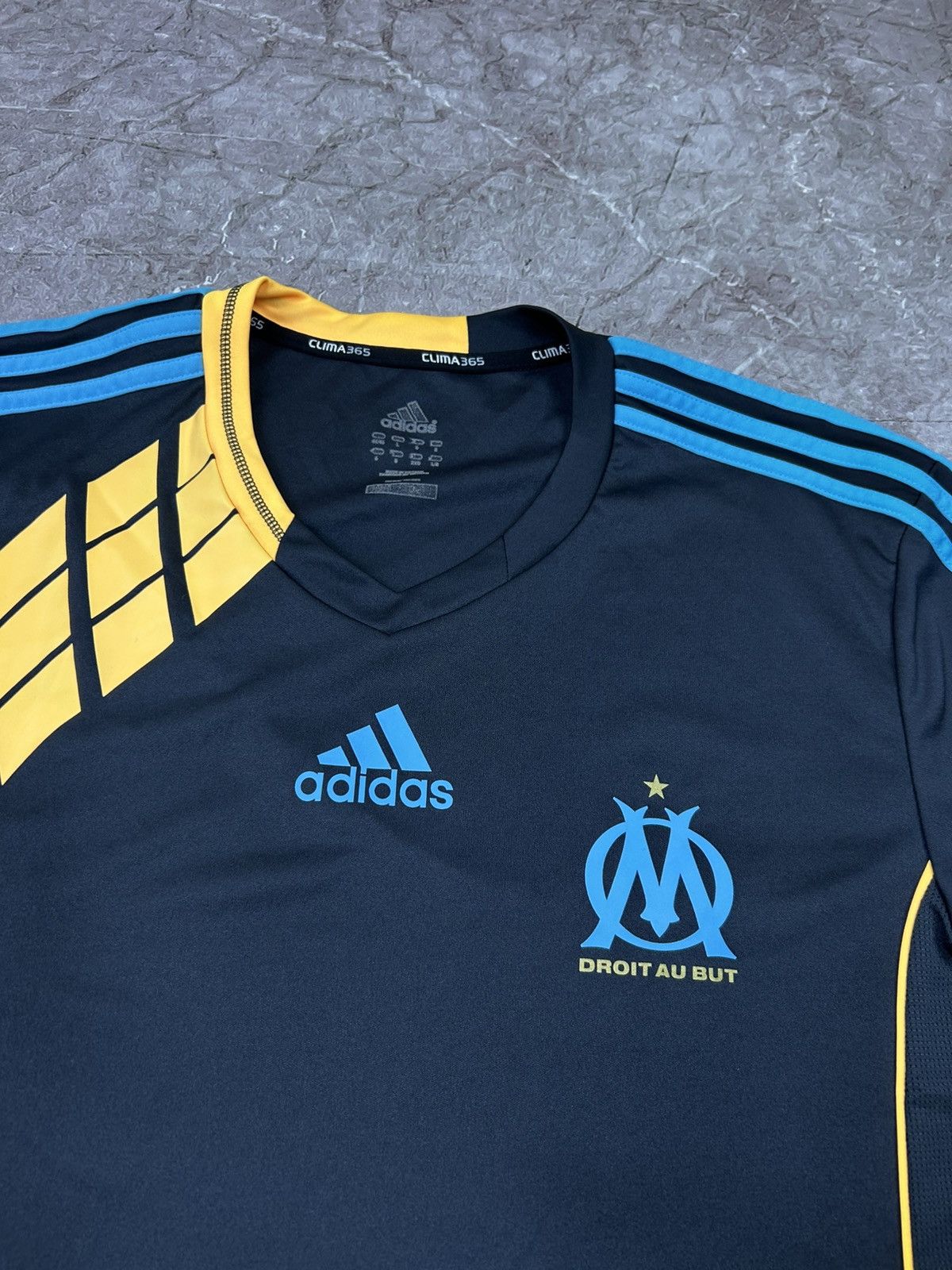 Adidas × Vintage 2000's Adidas Authentic Marseille Practice Trainer Jersey L Size US L / EU 52-54 / 3 - 3 Thumbnail