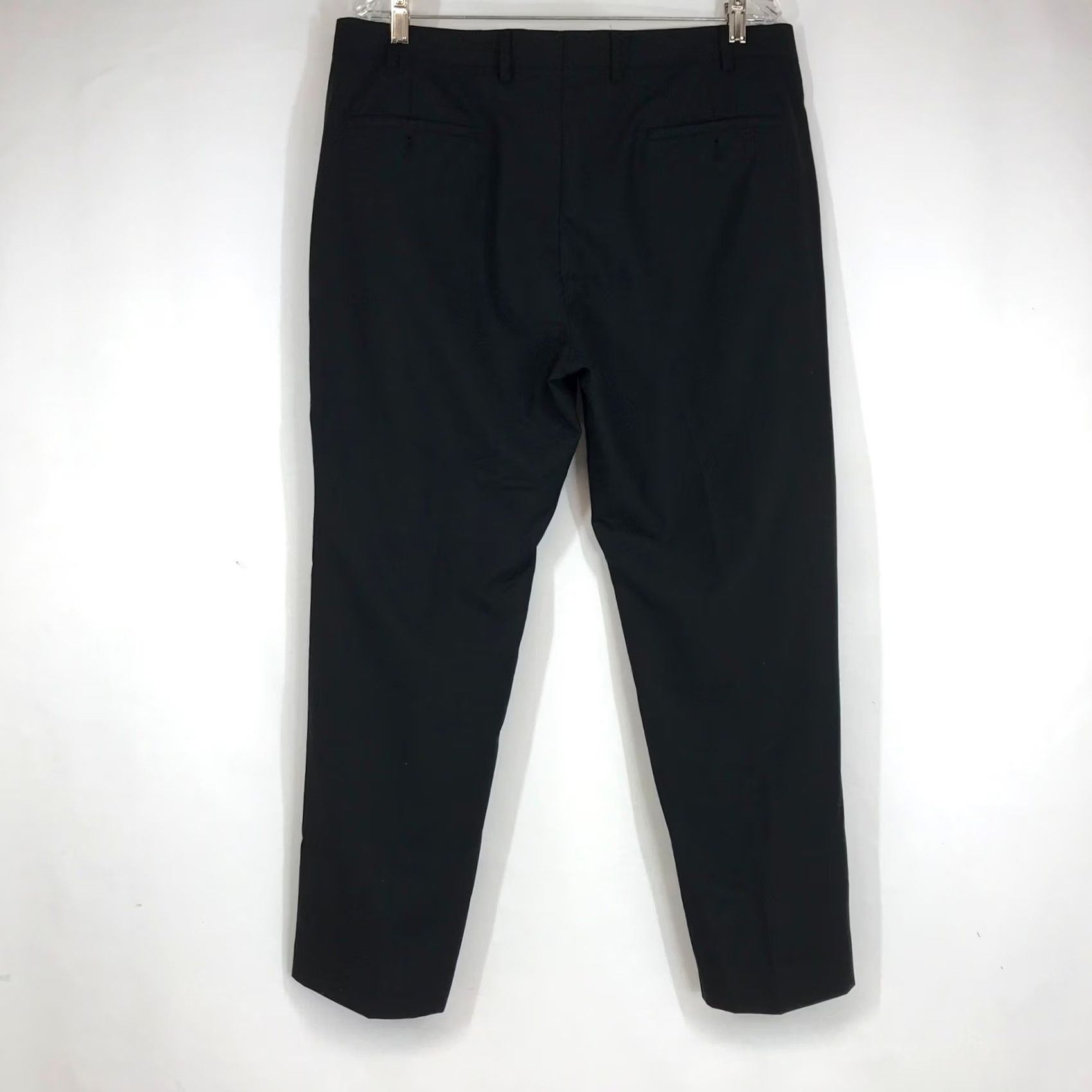 Ralph Lauren Lauren Ralph Lauren Mens Dress Pants Black Flat Front Trousers 36W 29L Solid Dress Pants Mens Size US 36 / EU 52 - 4 Thumbnail