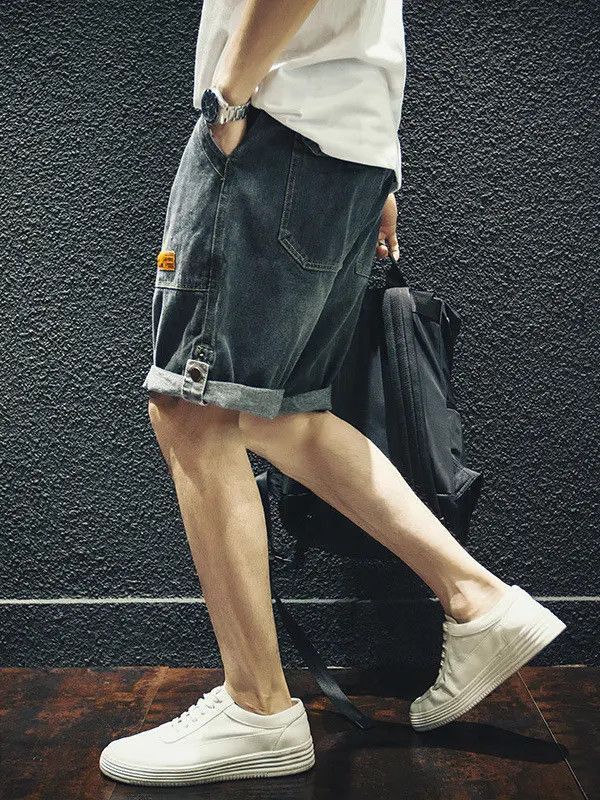 Japanese Brand Retro ripped casual denim shorts Size US 32 / EU 48 - 3 Thumbnail