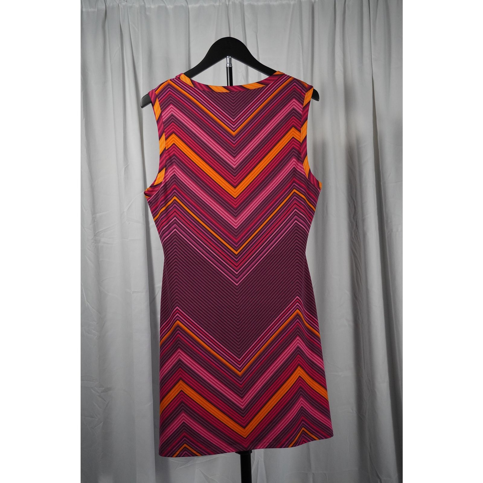 Ramy Brook Ramy Brook Chevron Print Dress Multicolor A-Line Women’s L Size L / US 10 / IT 46 - 2 Thumbnail