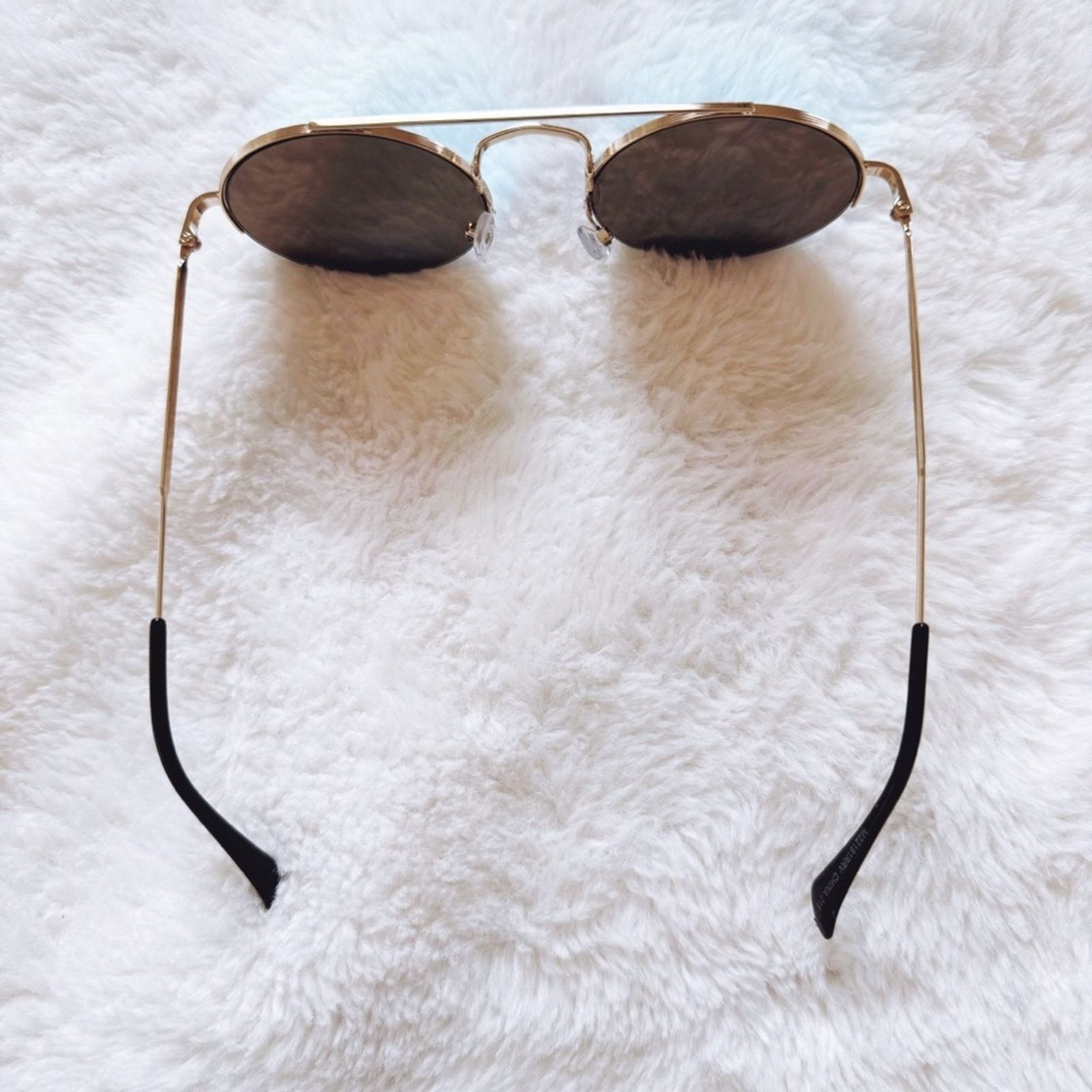 Other Carly Mirrored Blue Chic Round Sunglasses Size ONE SIZE - 9 Thumbnail