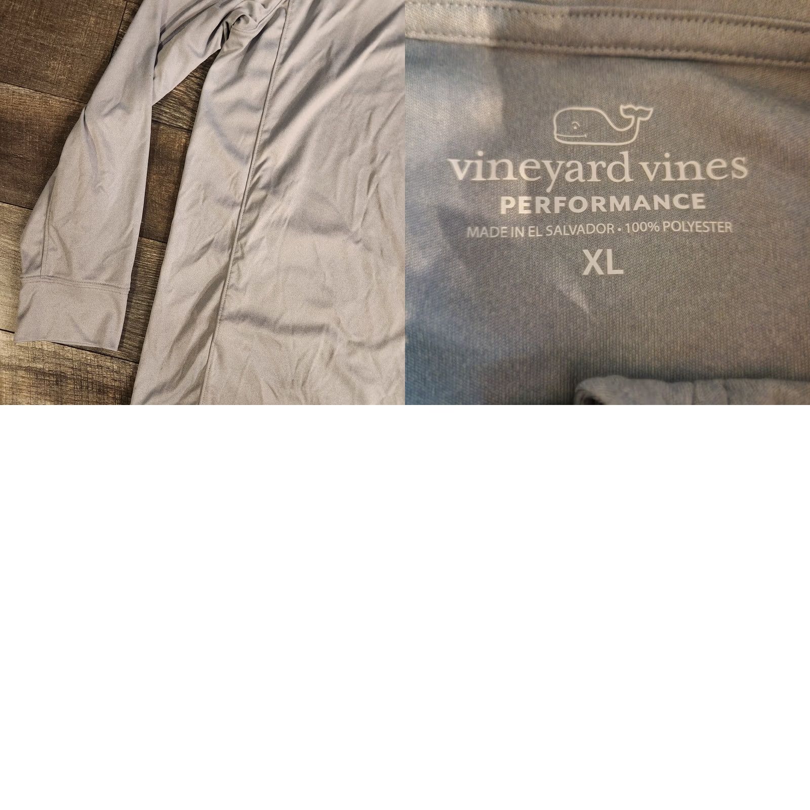 Vineyard Vines Vineyard Vines Pullover Athletic Golf 1/4 Zip Stretch Performance Mens XL Gray Size US XL / EU 56 / 4 - 9 Thumbnail