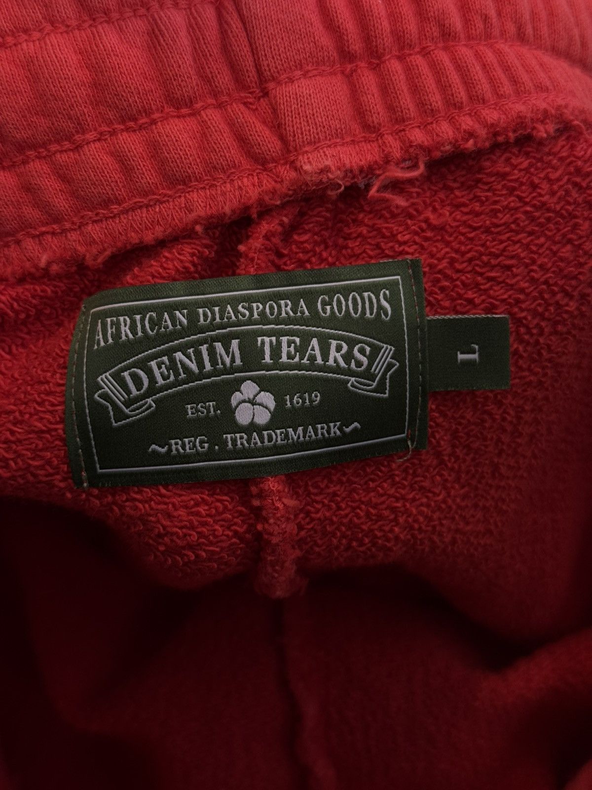 DENIM TEARS Denim Tears Logo Sweatpants Size L Red (NEW) Size US 33 - 8 Thumbnail