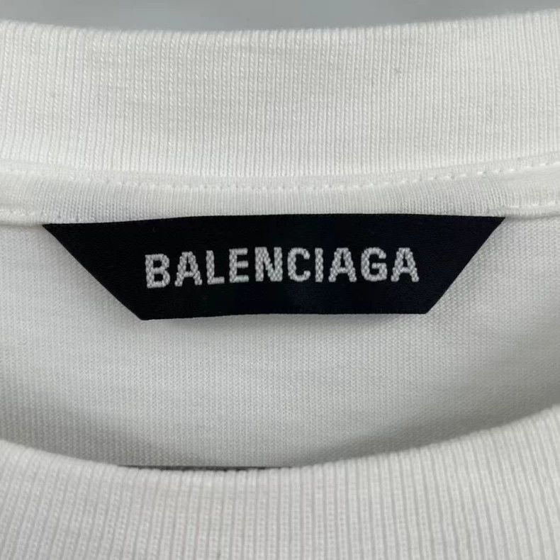 Balenciaga Balenciaga Front Embroidered Double B Letter Short Sleeve Size US L / EU 52-54 / 3 - 3 Thumbnail