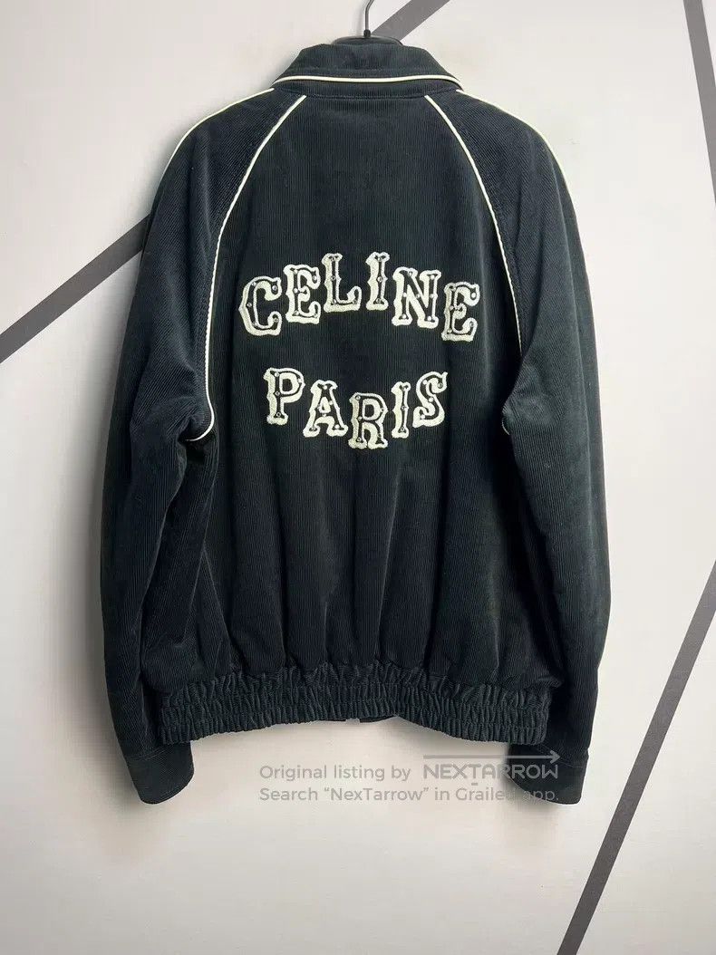 Celine Celine Crystal Embroidered Logo Corduroy Cotton Jacket Size US L / EU 52-54 / 3 - 2 Thumbnail