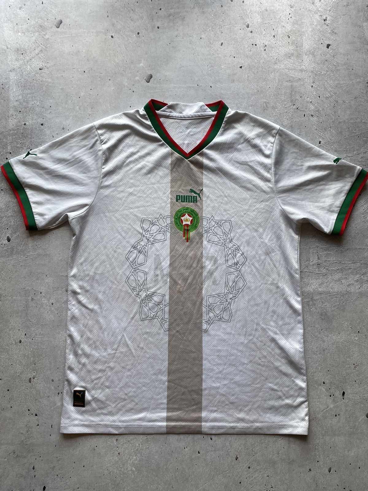 Puma × Vintage Vintage PUMA MOROCCO 2022/23 AWAY SOCCER JERSEY 7 Football Size US L / EU 52-54 / 3 - 2 Thumbnail