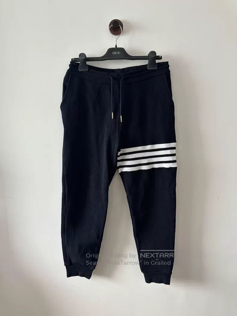 Thom Browne Thom Browne size 3 Blue Waffle Sweatpants Size US 30 / EU 46 - 1 Thumbnail
