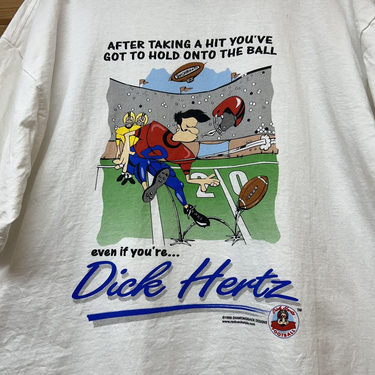 Vintage Vintage Dick Hertz Funny Raunchy Big Johnson Style T Shirt Size US XL / EU 56 / 4 - 6 Thumbnail