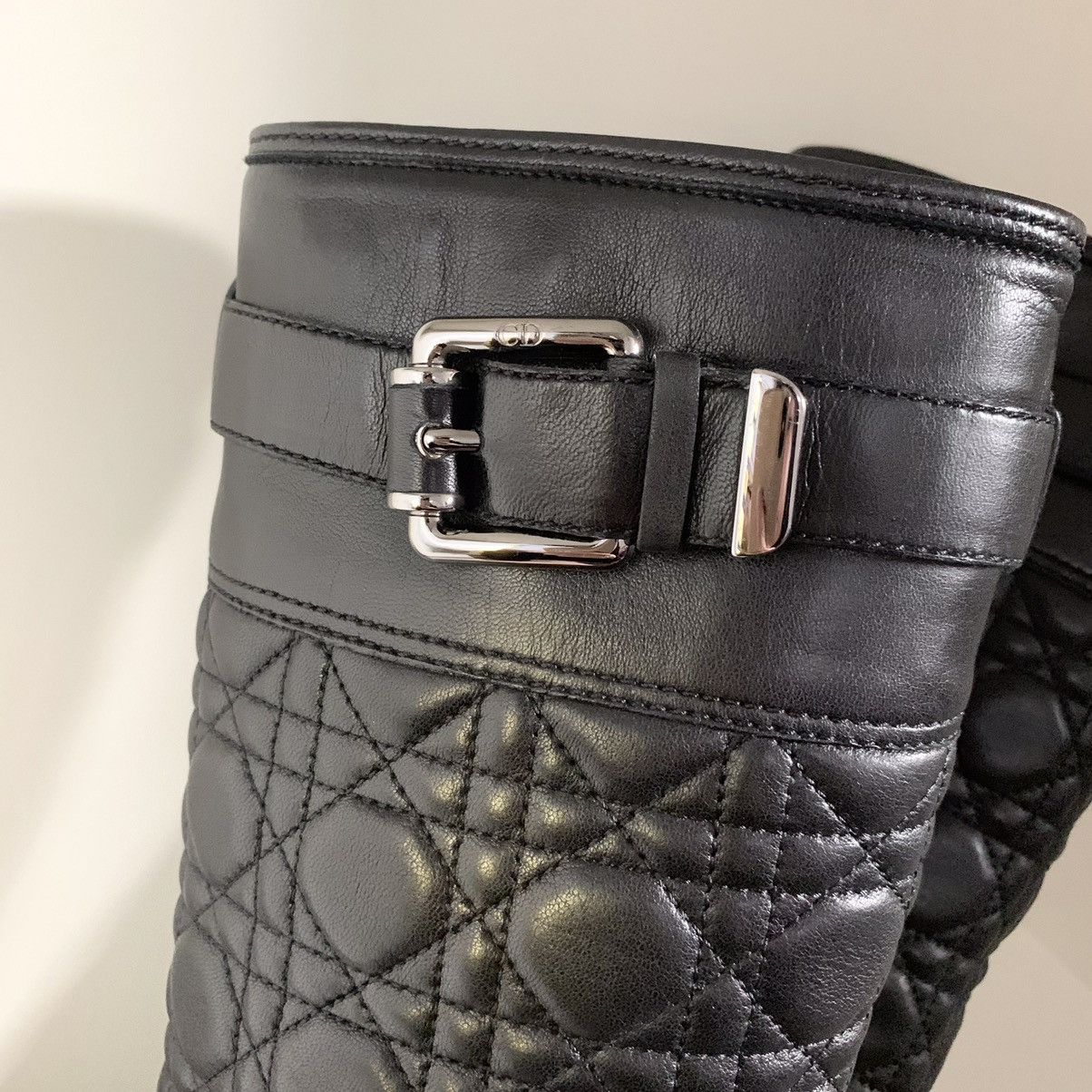 Dior Dior cannage quilted nappa leather boots Size US 6 / IT 36 - 18 Thumbnail