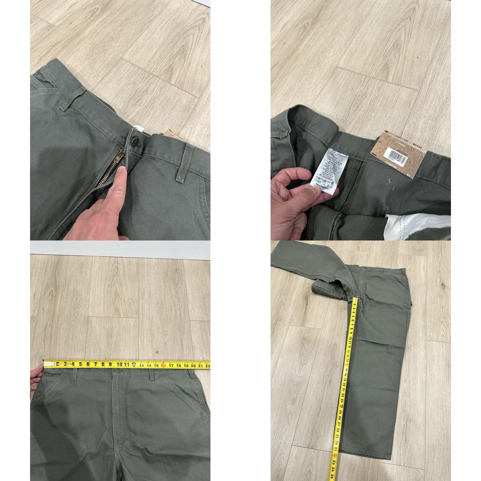 Carhartt Carhartt Men Pants 40x31 Washed Duck Work Dungaree Carpenter Canvas B11 MOS NWT Size US 40 / EU 56 - 8 Thumbnail