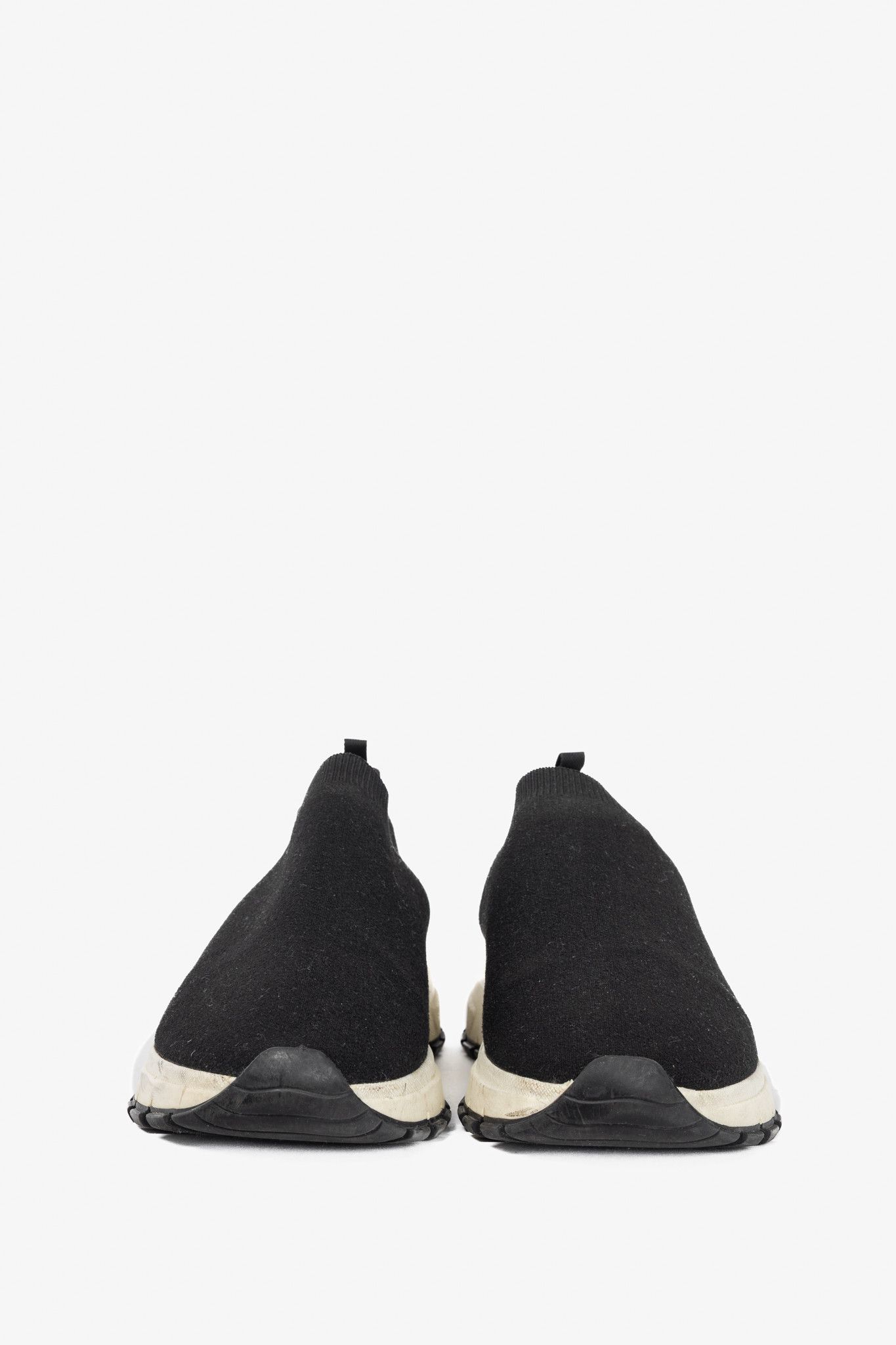 Prada Prada Black Knit Slip-On Sock Sneakers Size US 9.5 / IT 39.5 - 2 Thumbnail