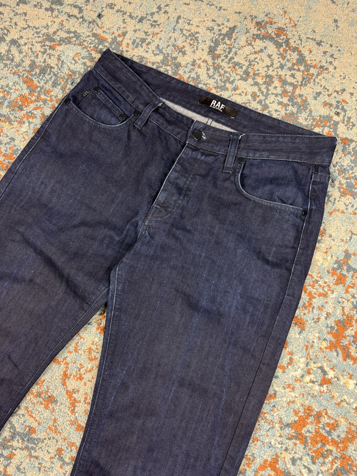 Designer × Raf Simons × Raf by Raf Simons Vintage y2k RAF by Raf Simons slim fit denim / jeans Size US 33 - 3 Thumbnail
