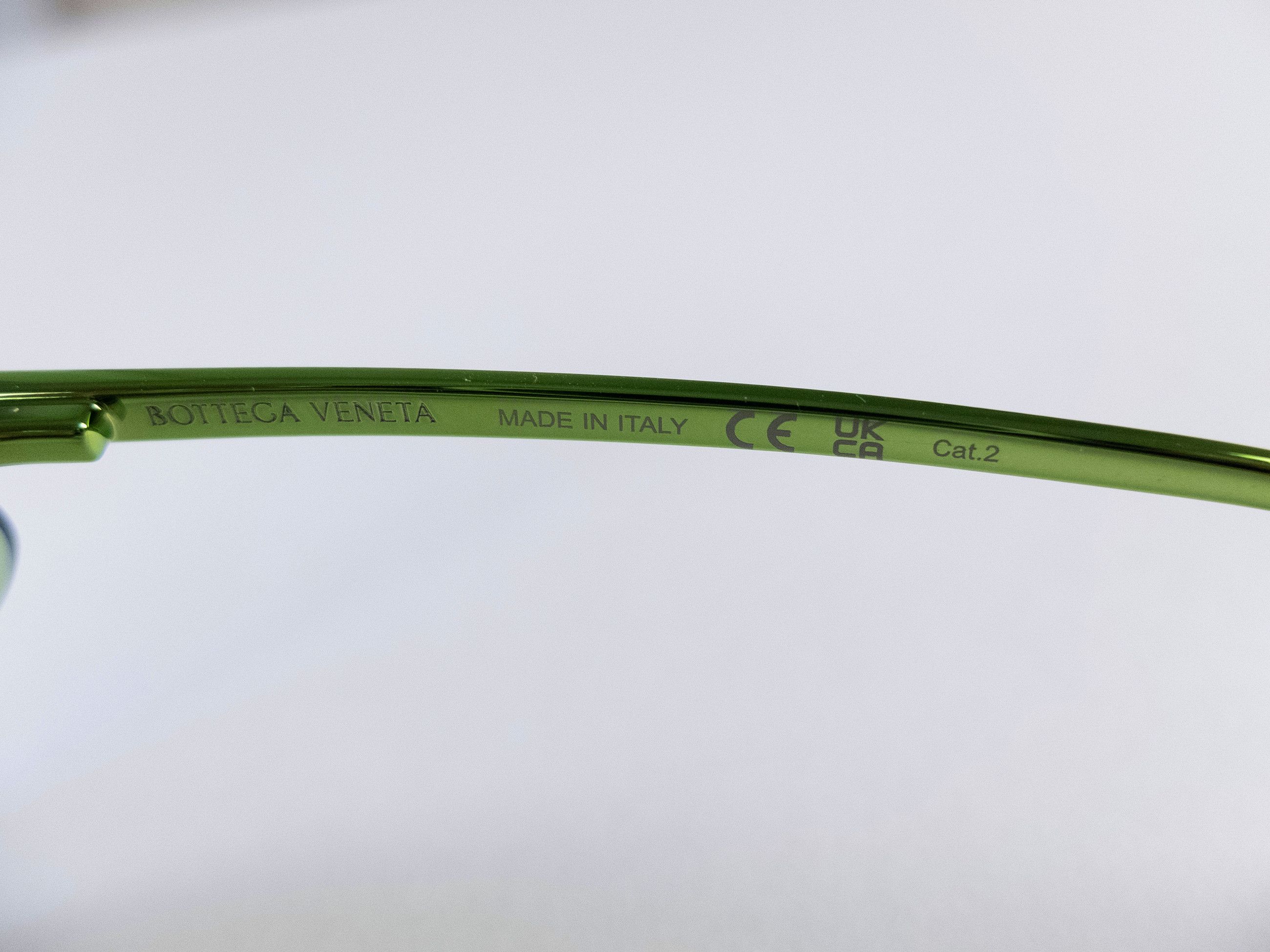 Bottega Veneta BOTTEGA VENETA green Shield mirrored sunglasses BV1174S q Size ONE SIZE - 12 Thumbnail
