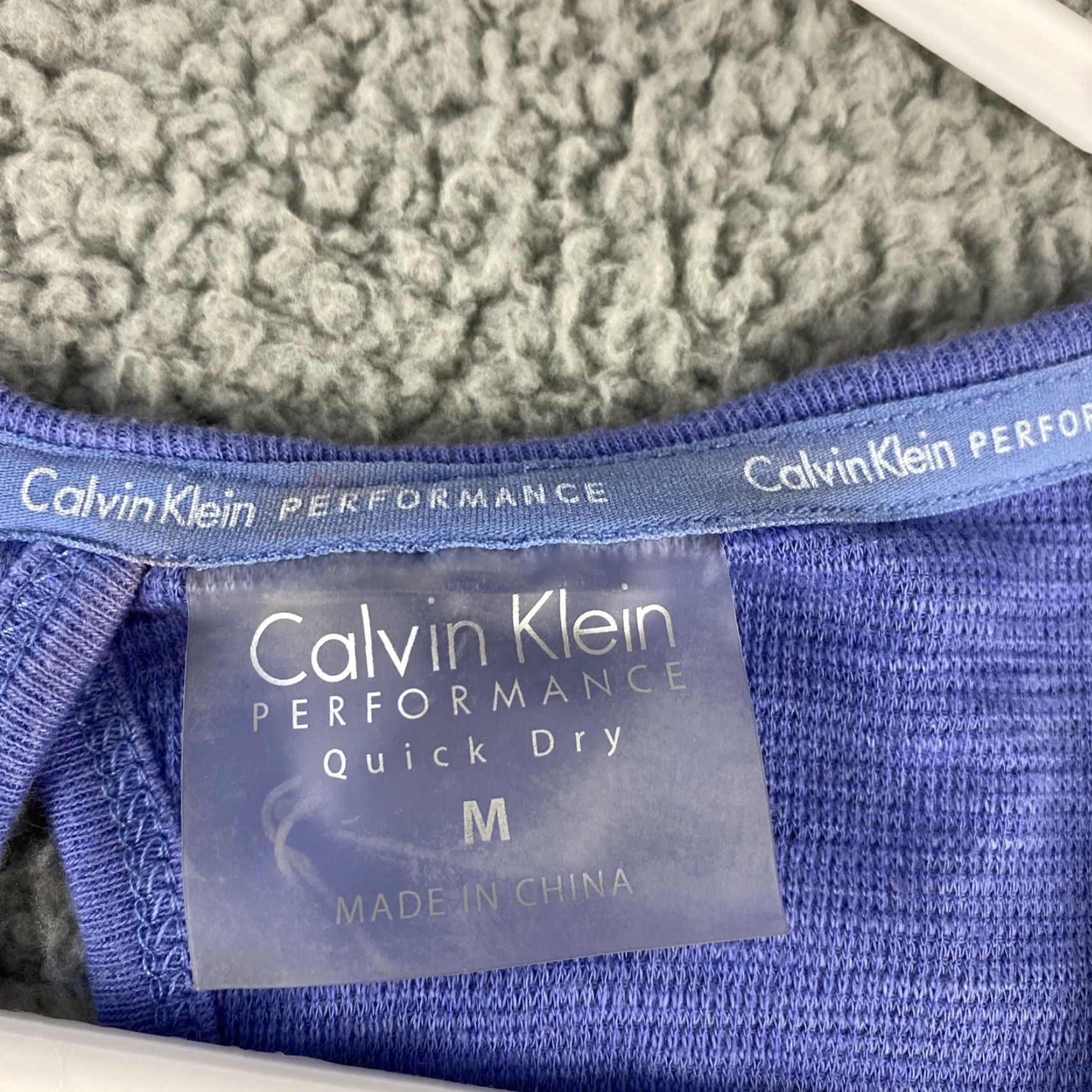 Calvin Klein Calvin Klein Performance Blue Quick Dry Tank Top M Women Tank Solid Round Neck Sleeveless Pullover Activewear CK/37-46 Size M / US 6-8 / IT 42-44 - 3 Thumbnail