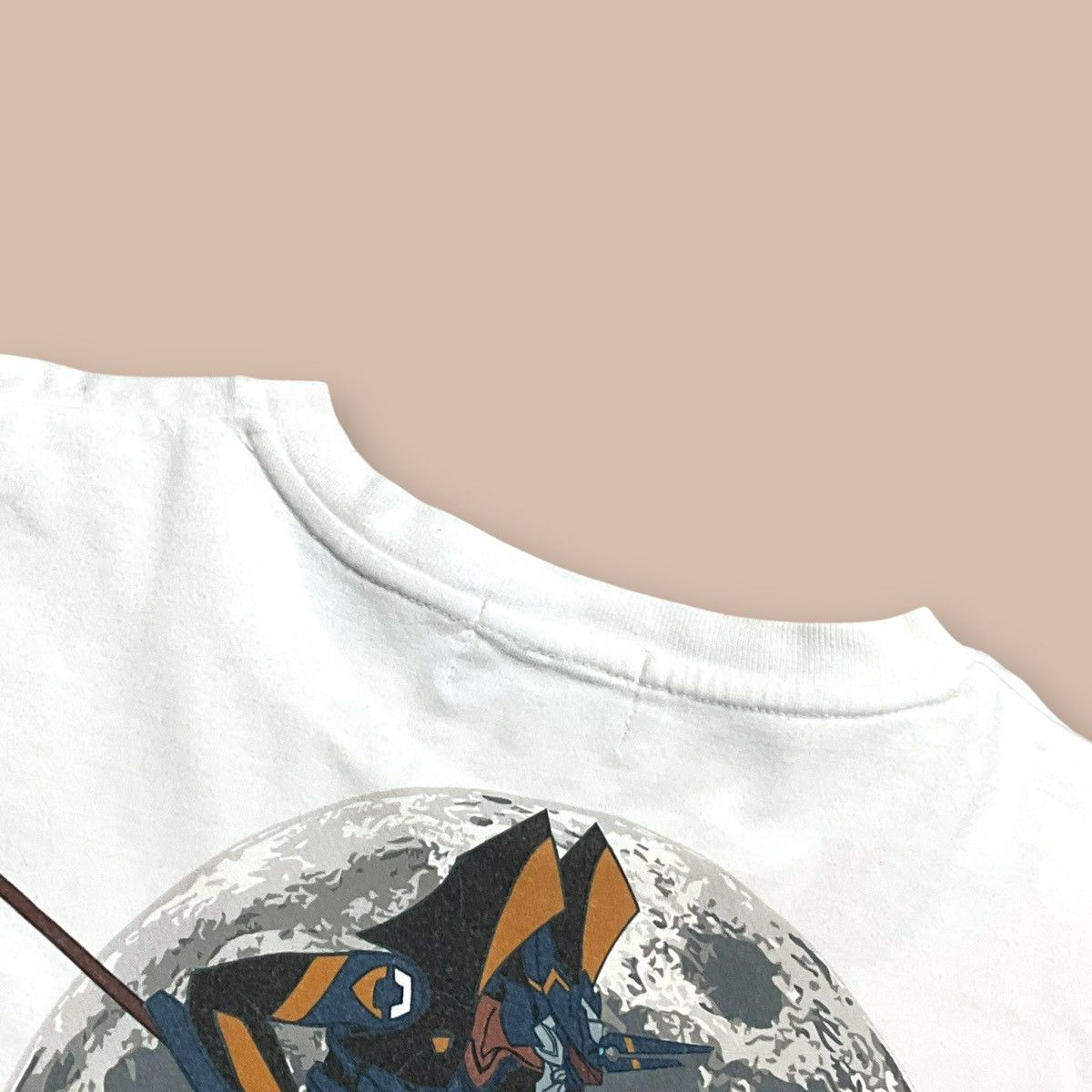 Anime Evangelion x Nishiki x Mark6 x Spear of Longinus White Tee Size US XXL / EU 58 / 5 - 13 Thumbnail