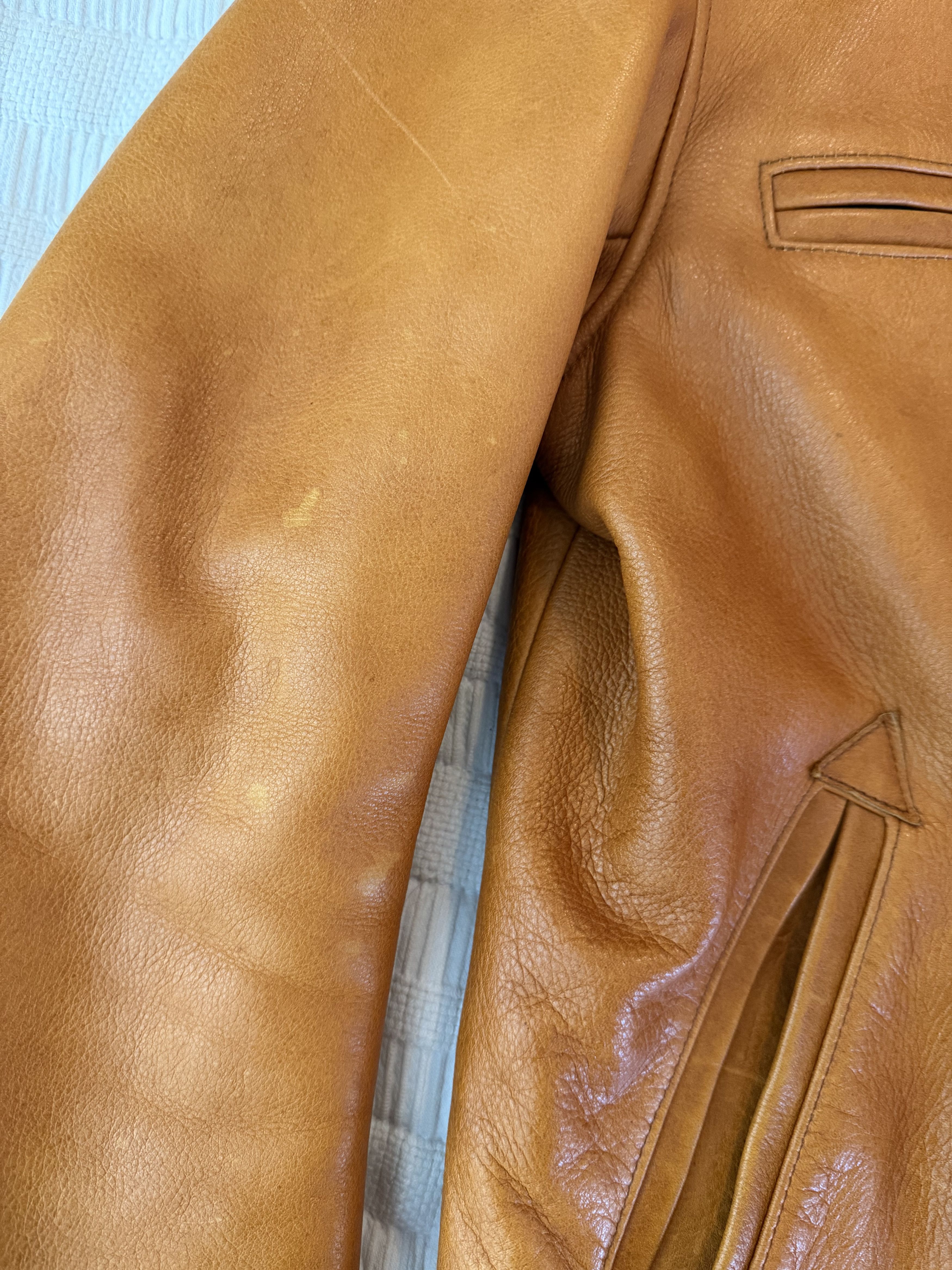 Taylor Stitch The Moto Jacket in Whiskey Steerhide Size US S / EU 44-46 / 1 - 9 Thumbnail