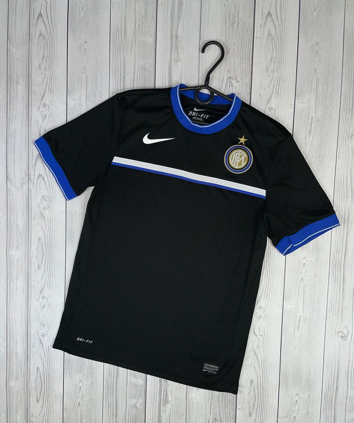 Nike Vintage nike Inter milan soccer jersey size S black away Size US S / EU 44-46 / 1 - 1 Thumbnail