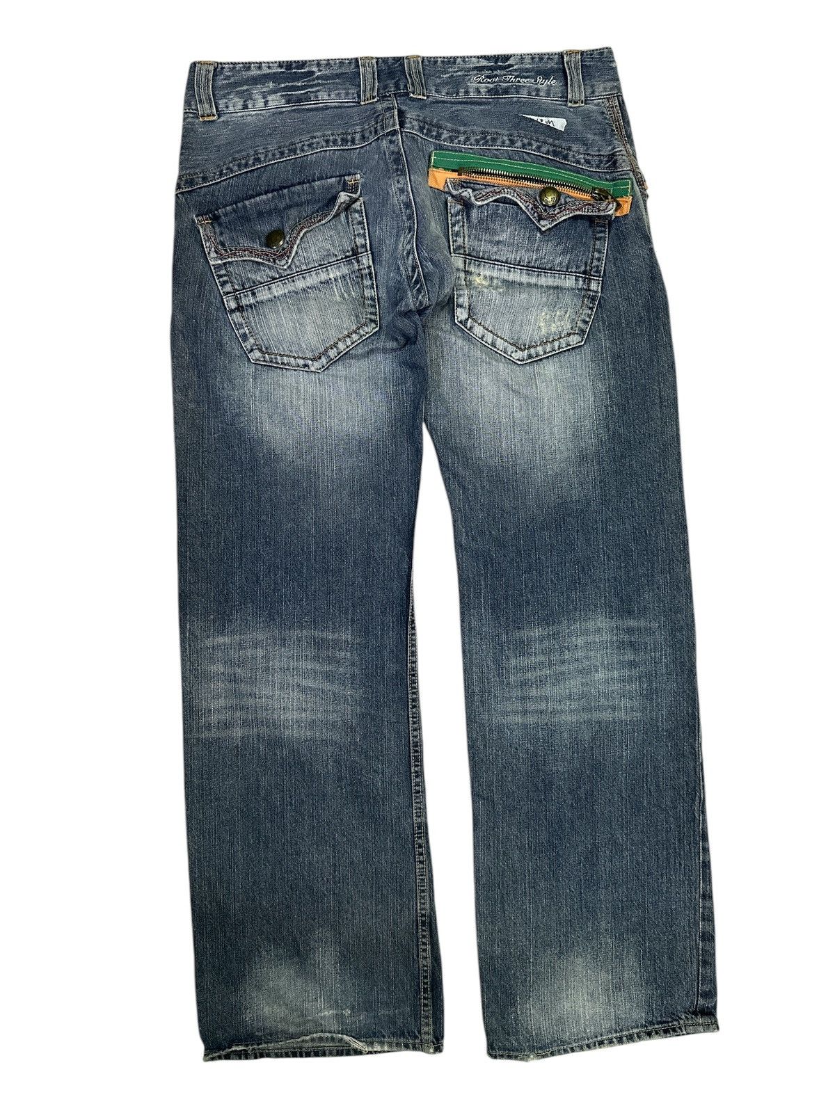 Kapital Root Three Style Double Pocket Blue WashFaded . Size US 34 / EU 50 - 1 Thumbnail