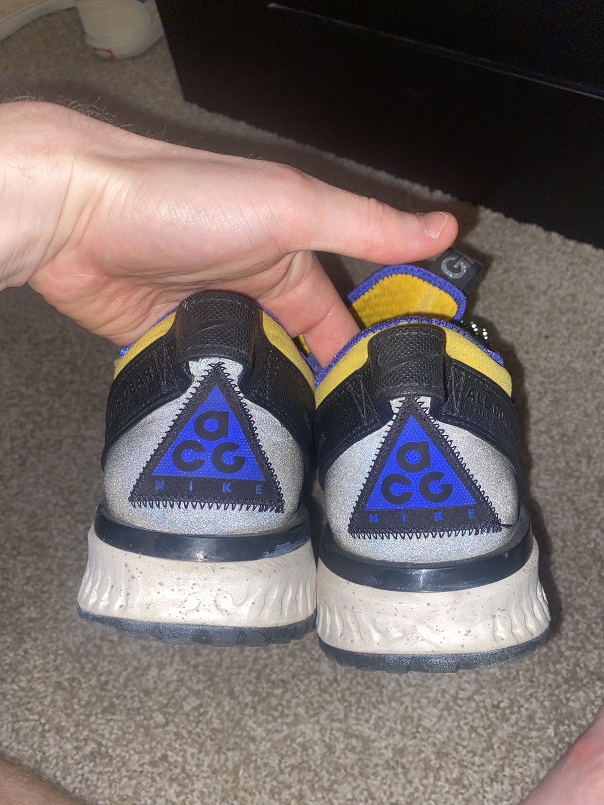 Nike ACG ACG React Terra Gobe, Size 11.5, Amirillo/Racer Blue Size US 11.5 / EU 44-45 - 3 Thumbnail