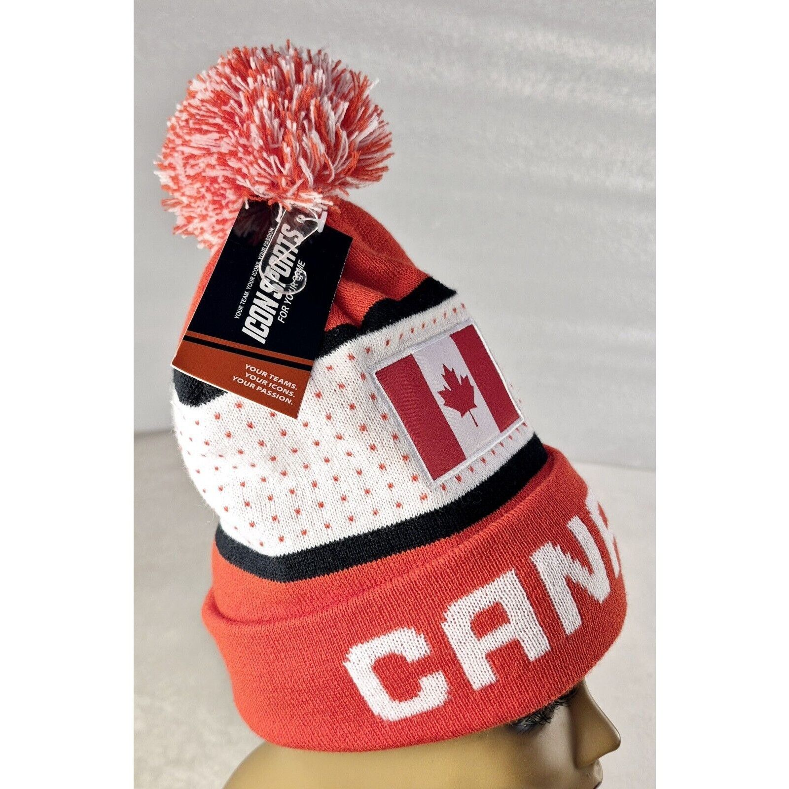 (B).Stroy ICON SPORTS Canada Beanie NWT Olympic Hat Cap OS Maple Leaf Size ONE SIZE - 5 Thumbnail