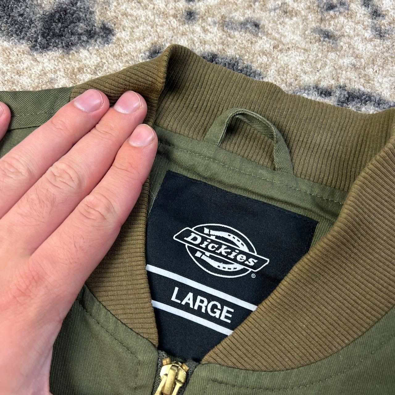 Dickies Dickies Tab Logo Vintage Zip Up Bomber Jacket Size US L / EU 52-54 / 3 - 5 Thumbnail