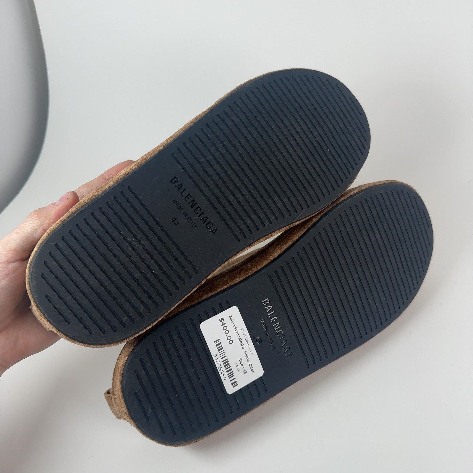 Balenciaga Balenciaga Alaska Suede Slides Size US 10 / EU 43 - 6 Thumbnail