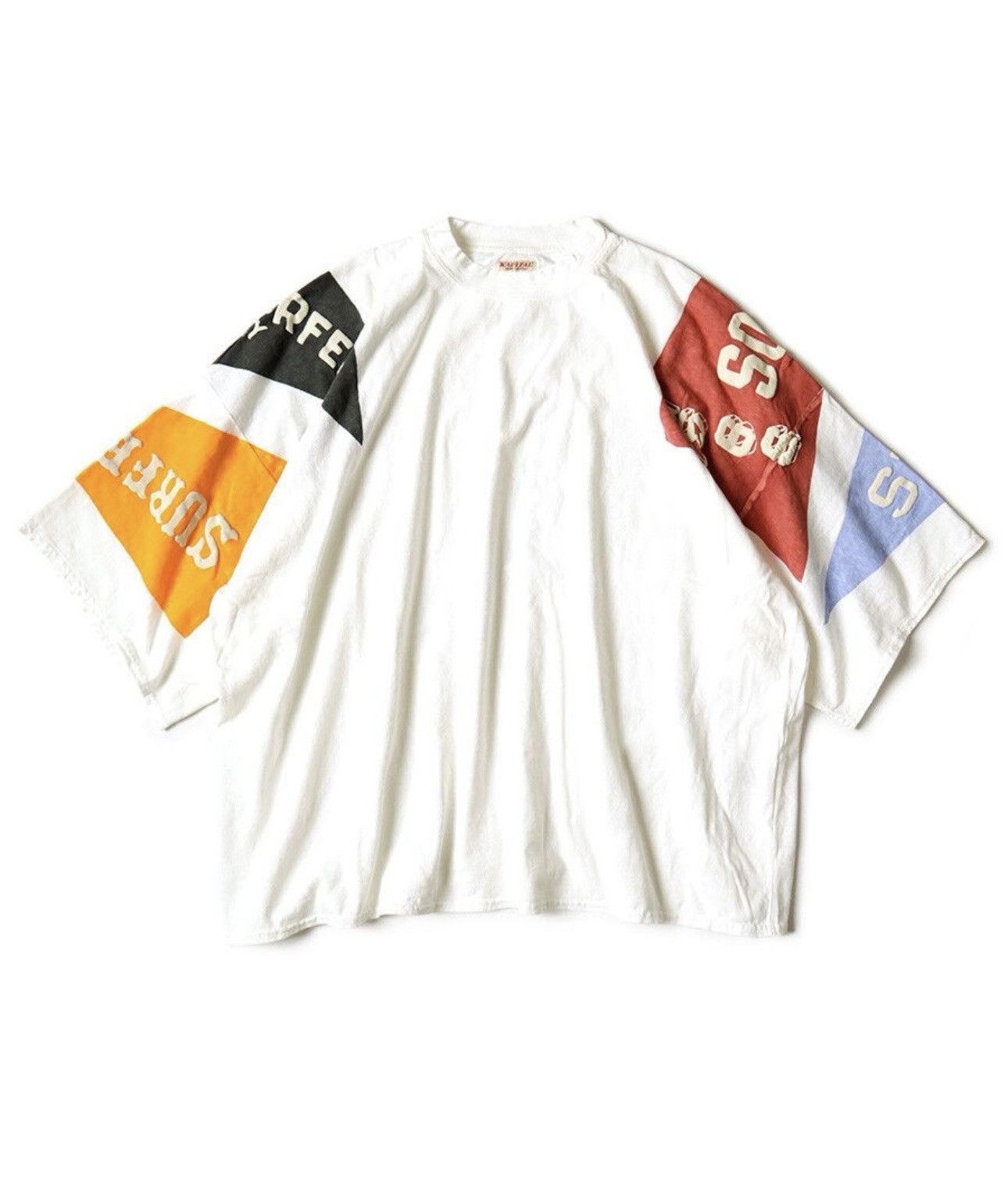 image of Kapital Pennant Surfer Huge Tee, Men's (Size Large)